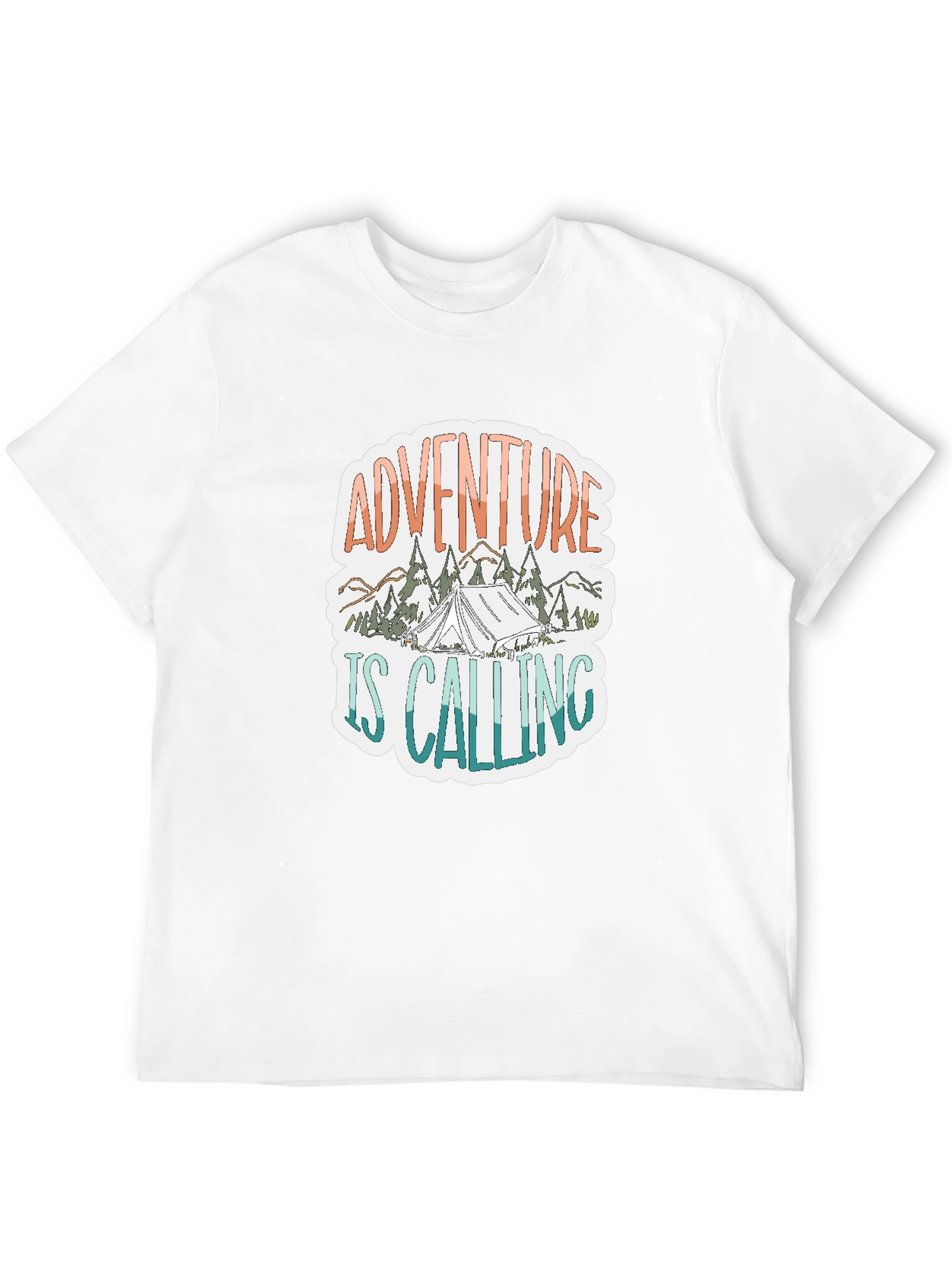 Adventure is Calling Graphic Tee - Black
