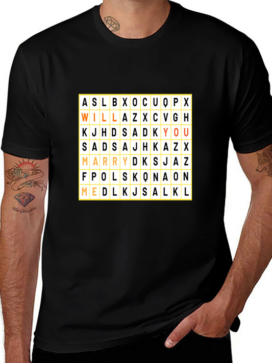 Will You Marry Me? Puzzle T-Shirt