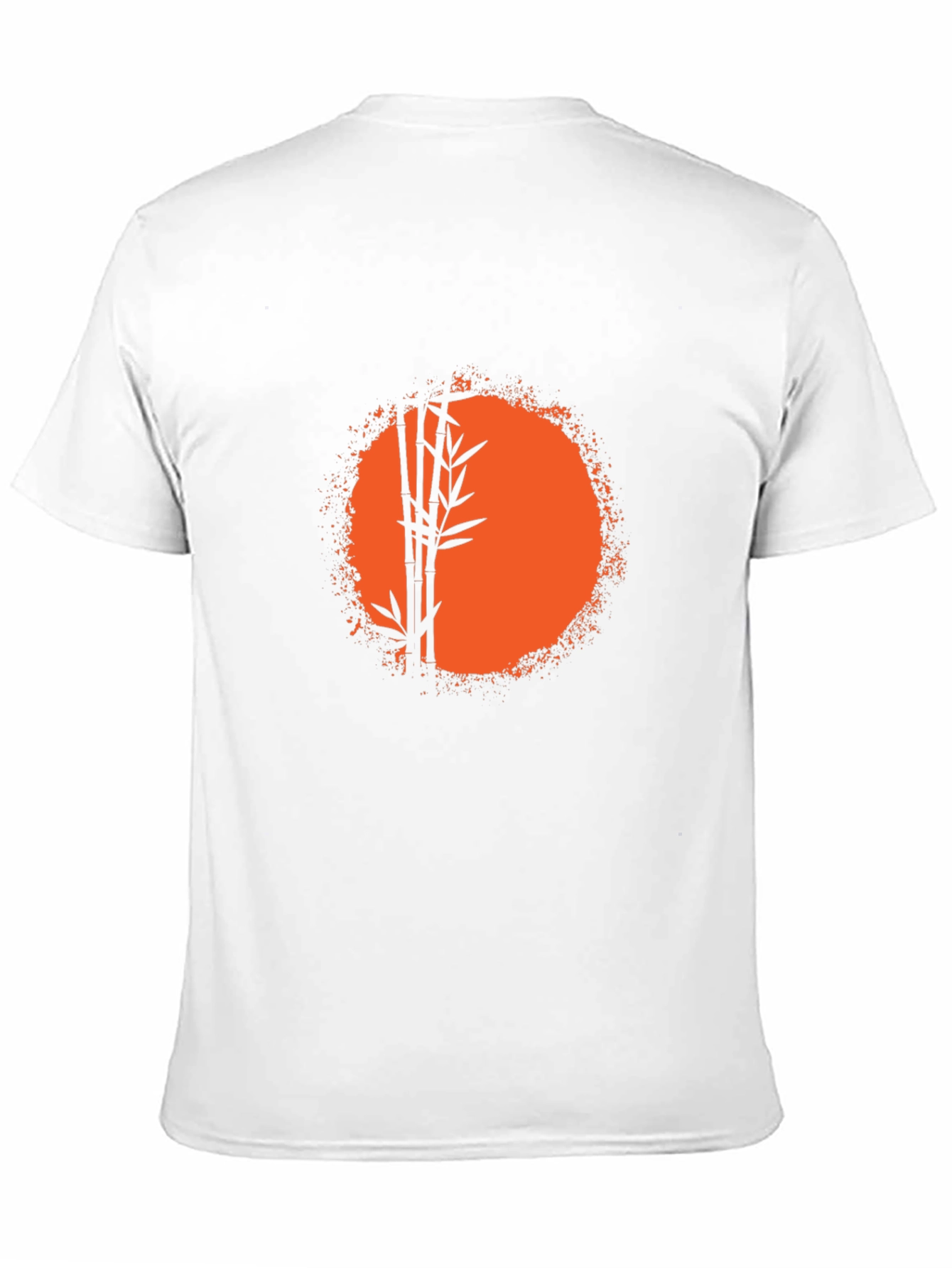 Bamboo Sunset Graphic Tee - Relaxed Fit Black T-Shirt