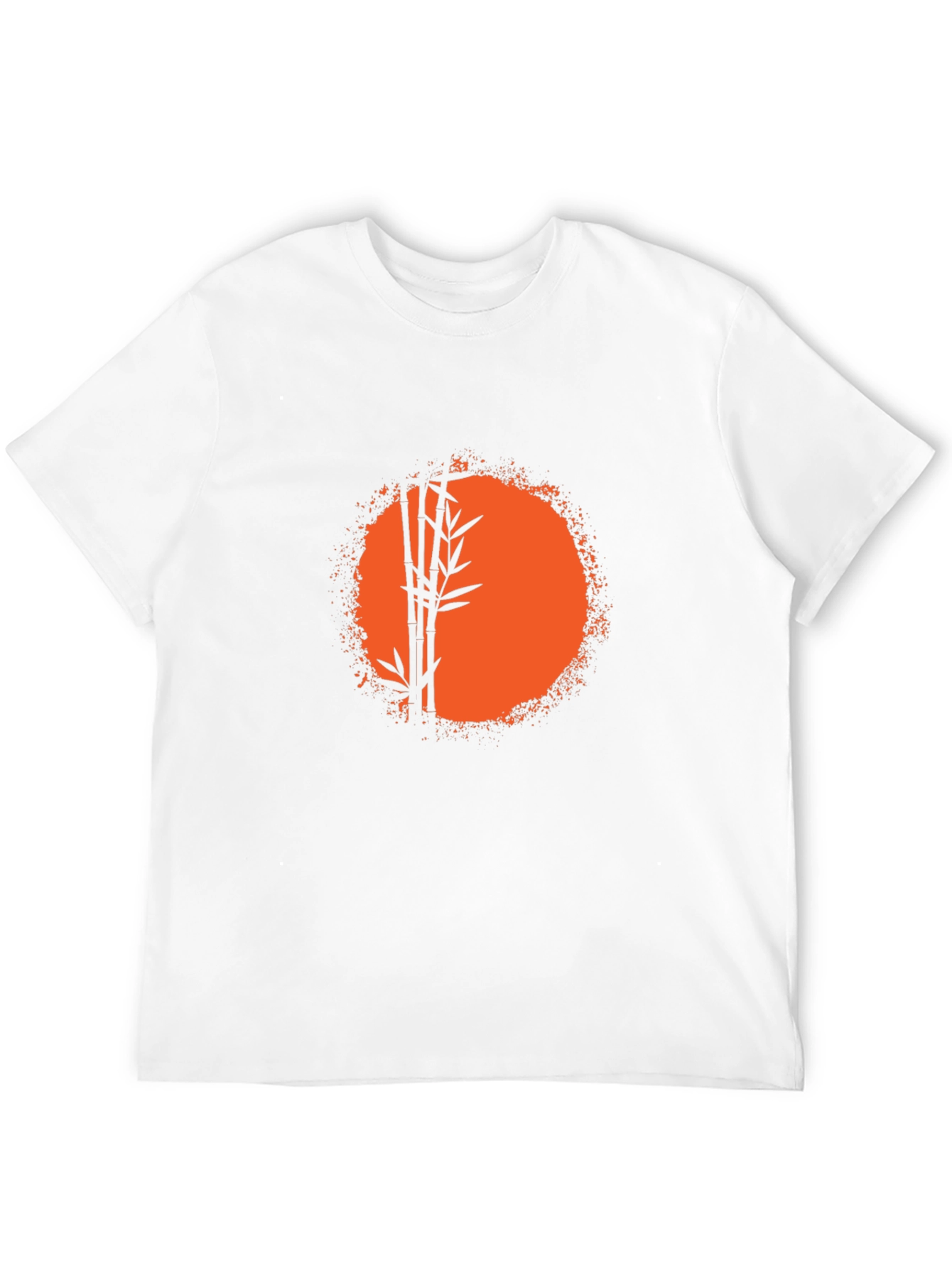Bamboo Sunset Graphic Tee - Relaxed Fit Black T-Shirt