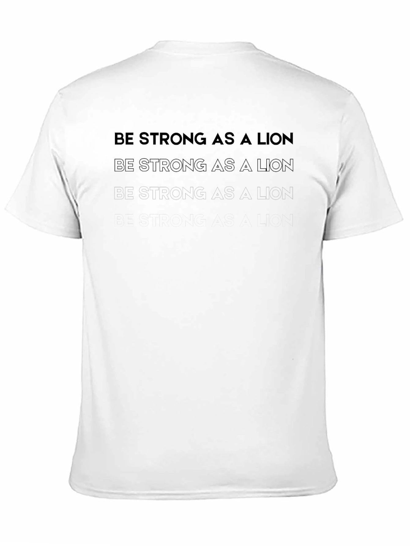 Be Strong as a Lion Graphic Tee - Black