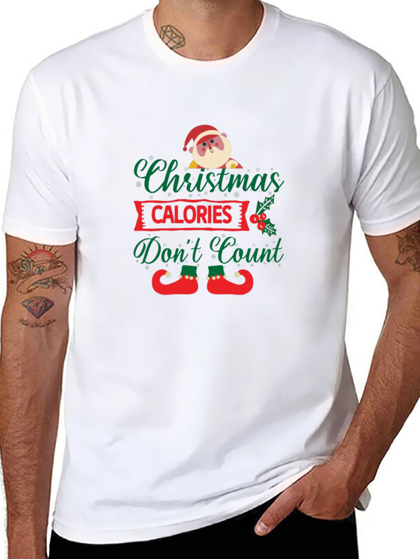 Funny Christmas Calories Dont Count T-Shirt