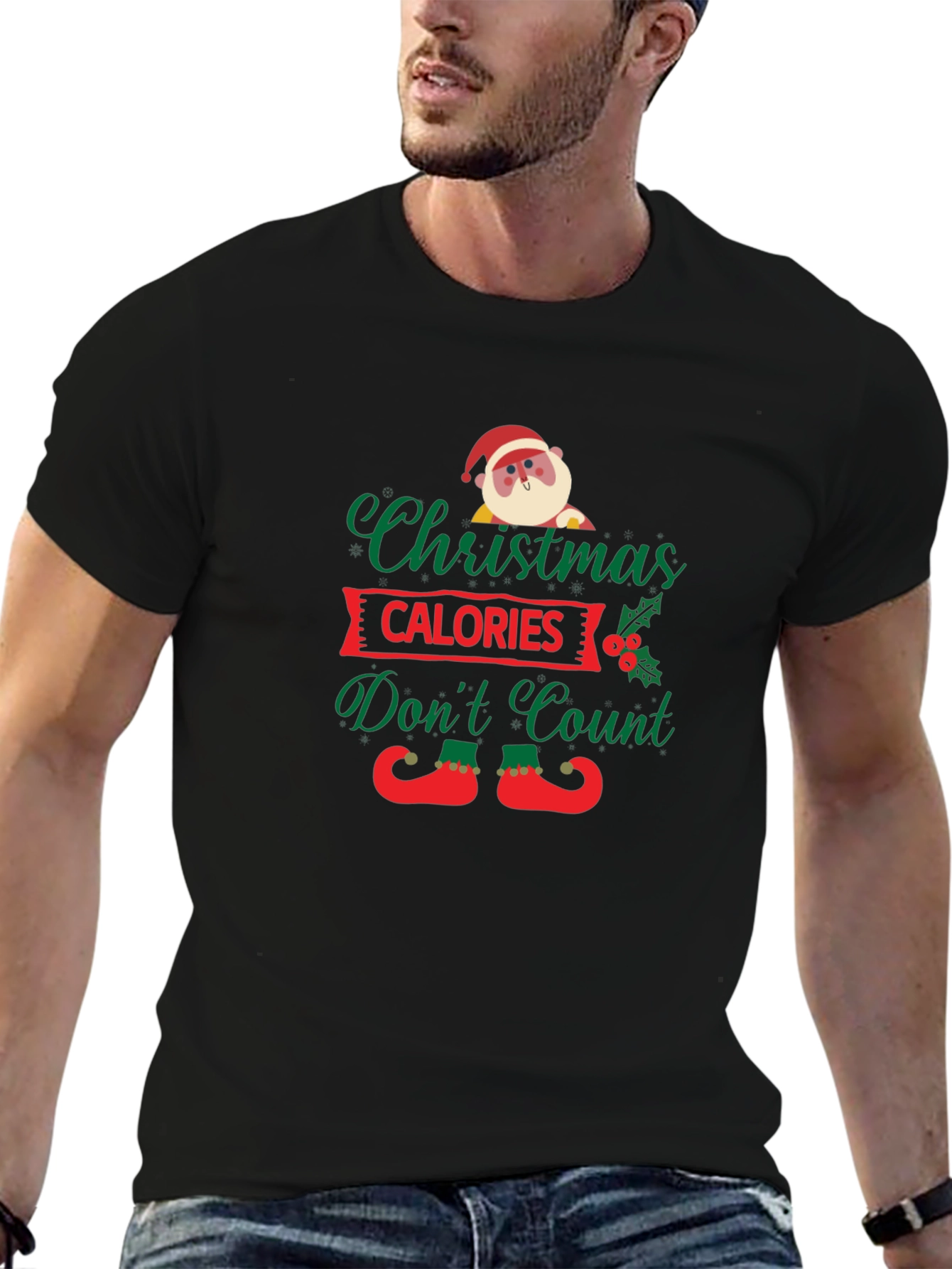 Funny Christmas Calories Dont Count T-Shirt
