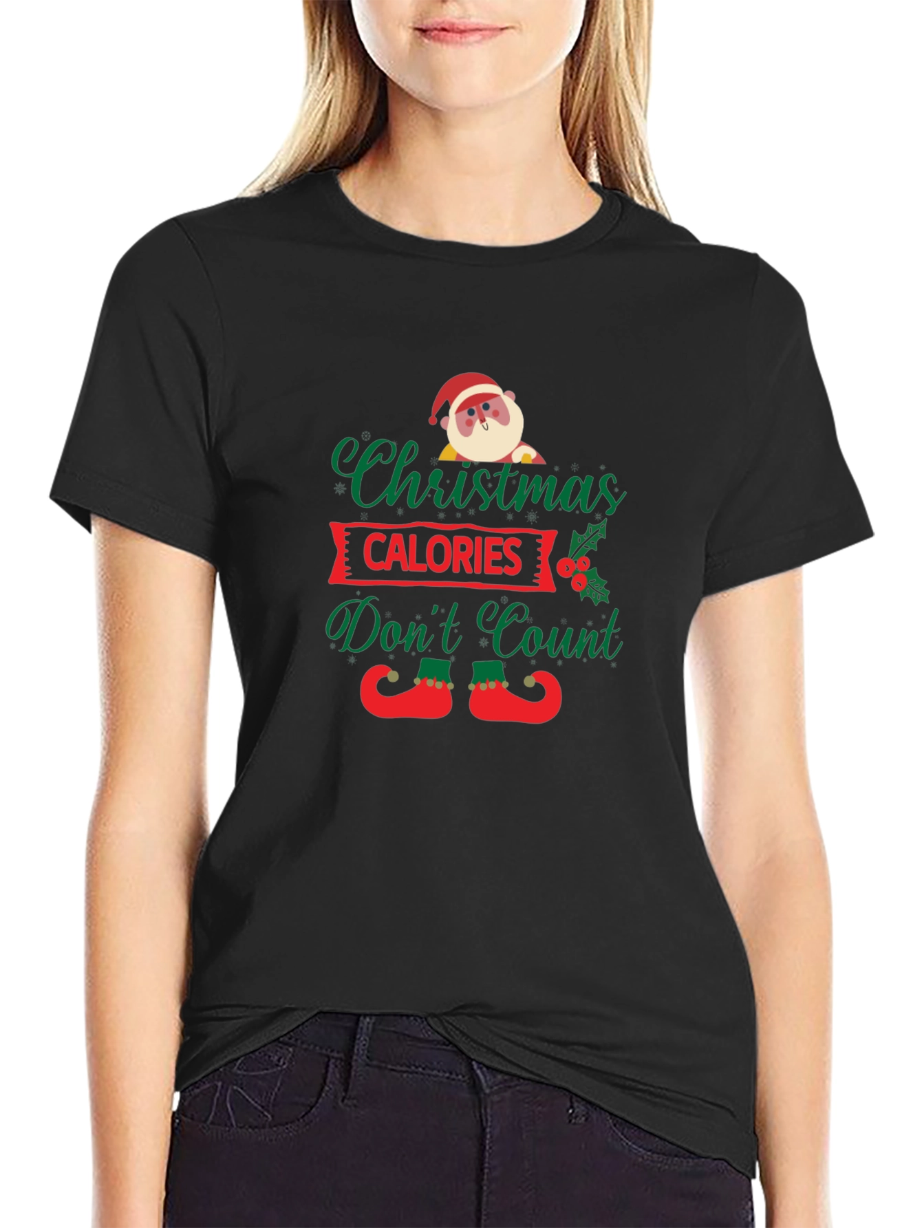 Funny Christmas Calories Dont Count T-Shirt