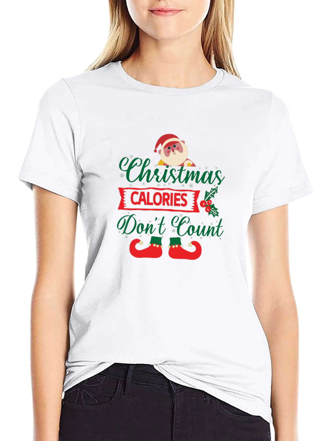 Funny Christmas Calories Dont Count T-Shirt