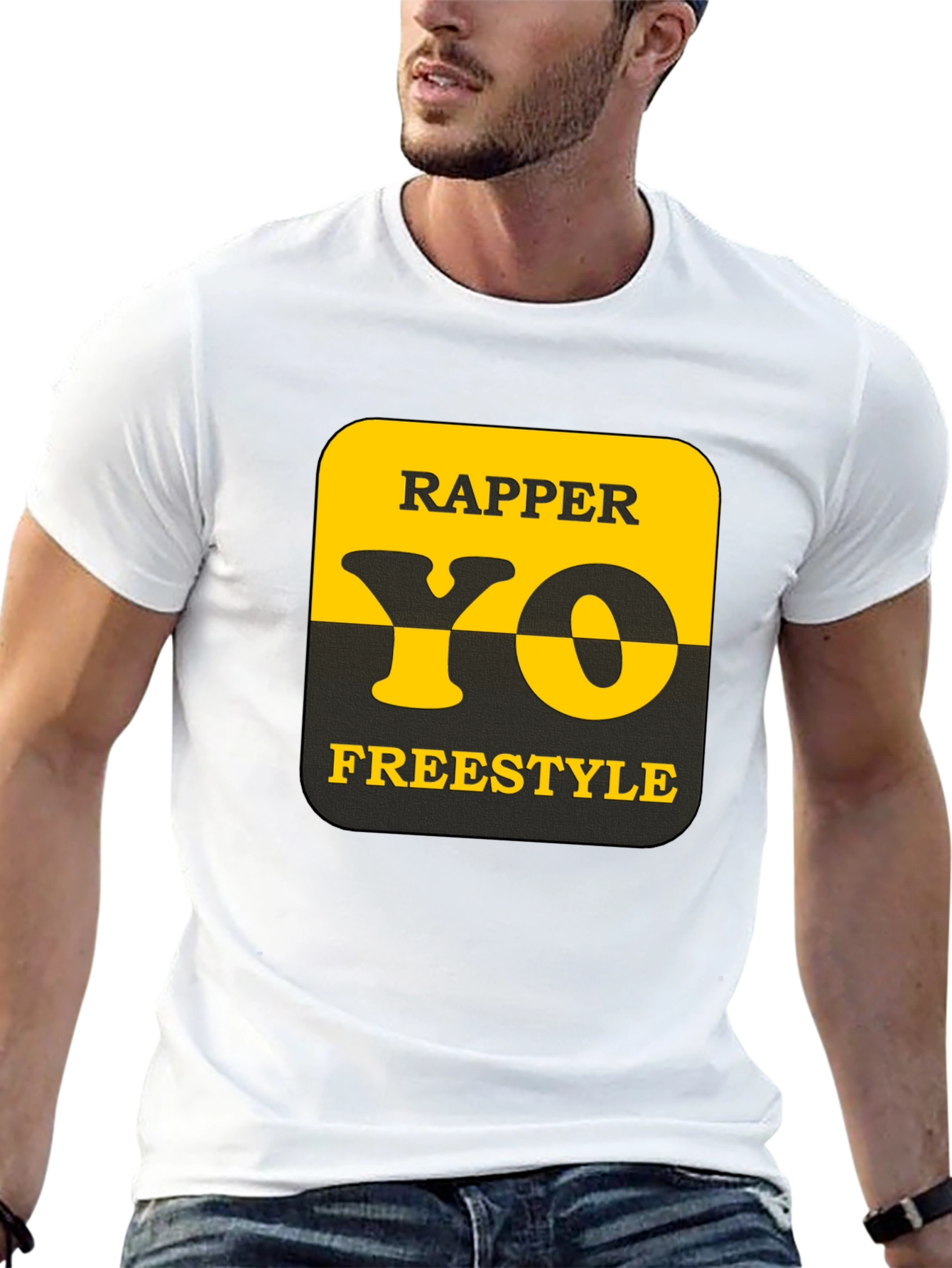 Rapper Yo Freestyle Graphic Tee - Black