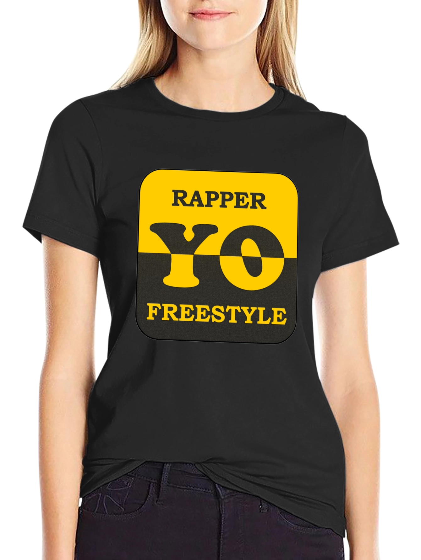 Rapper Yo Freestyle Graphic Tee - Black