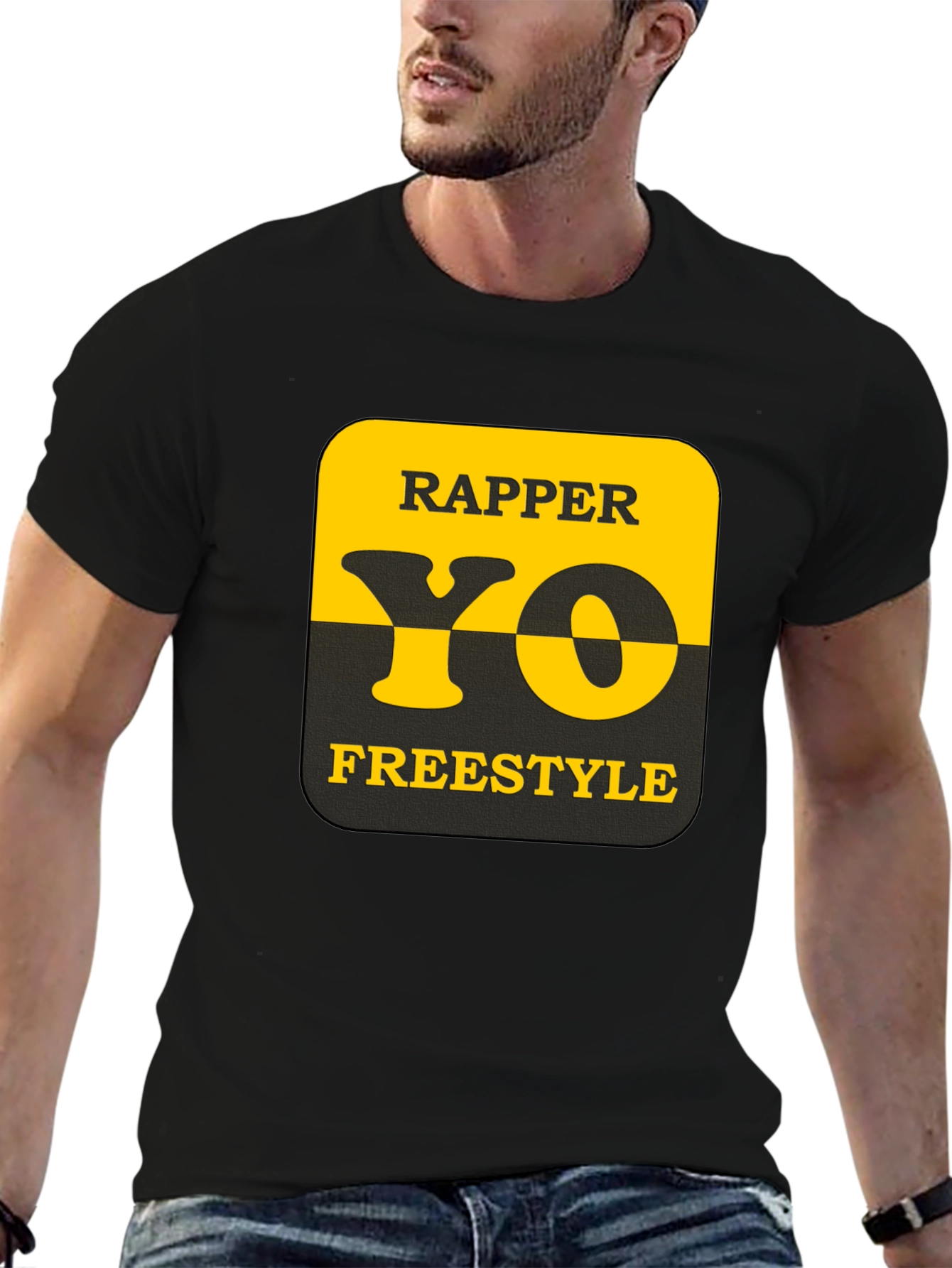 Rapper Yo Freestyle Graphic Tee - Black