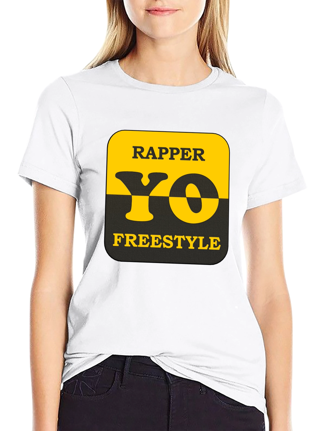Rapper Yo Freestyle Graphic Tee - Black