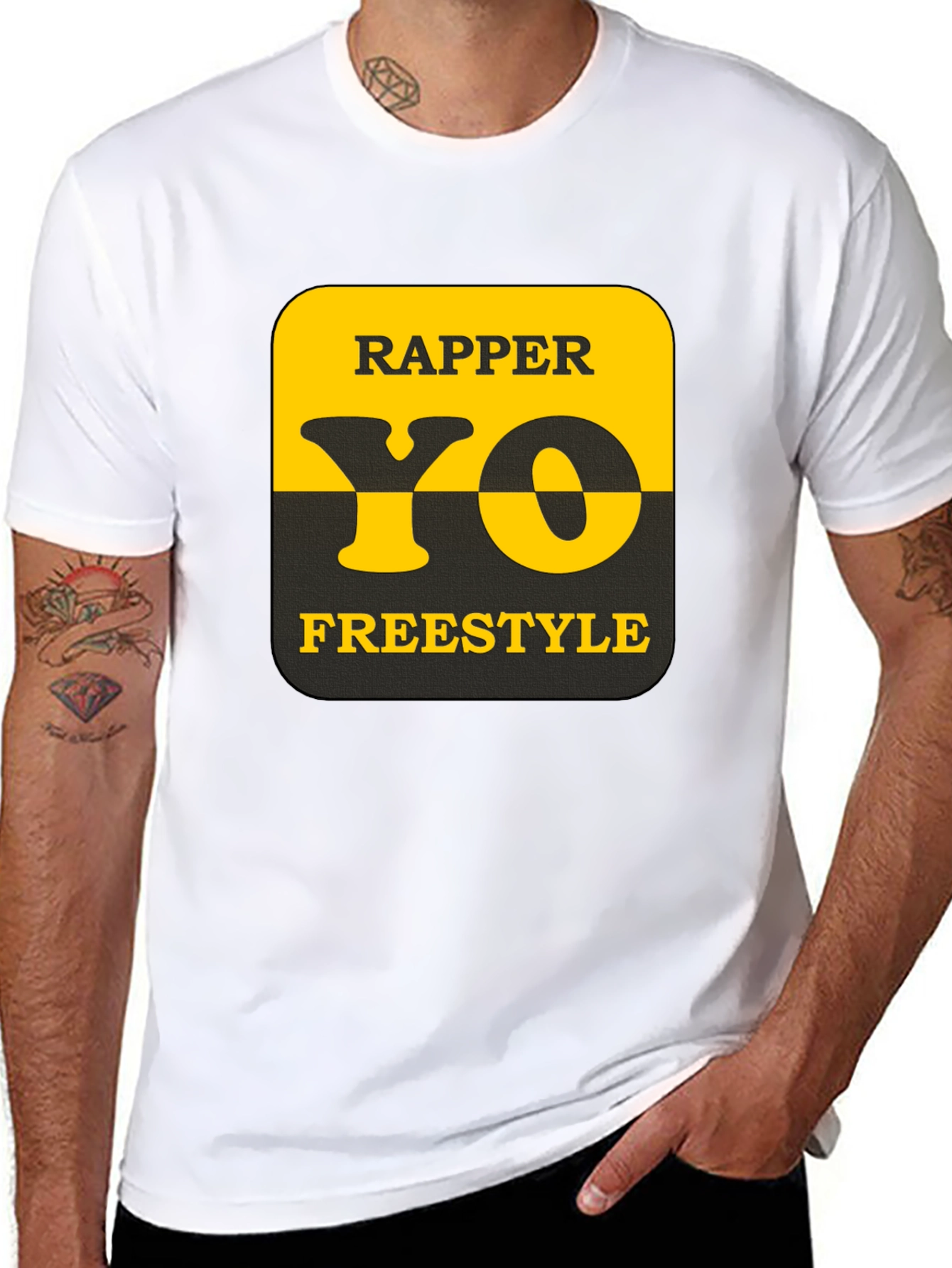 Rapper Yo Freestyle Graphic Tee - Black