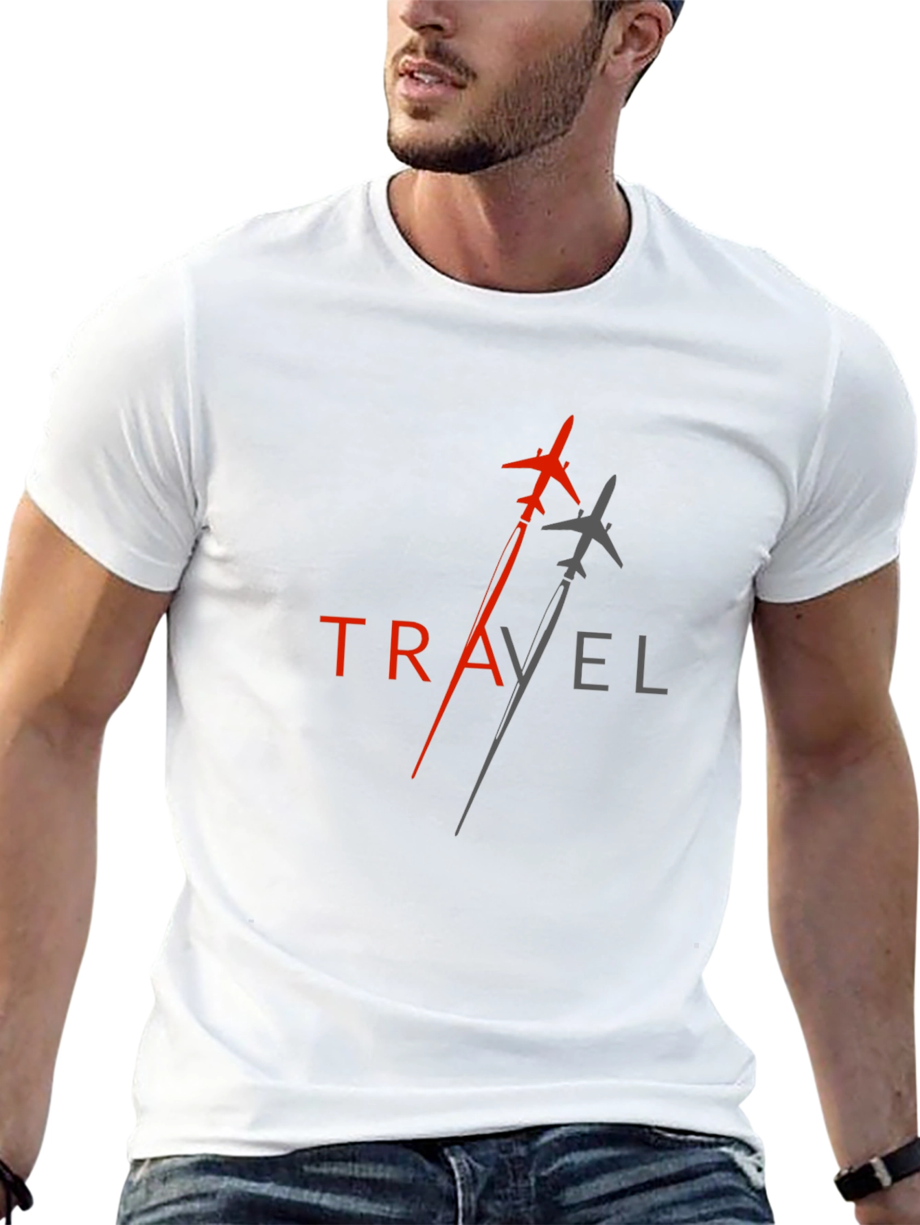 Travel T-Shirt - Airplane Graphic Tee