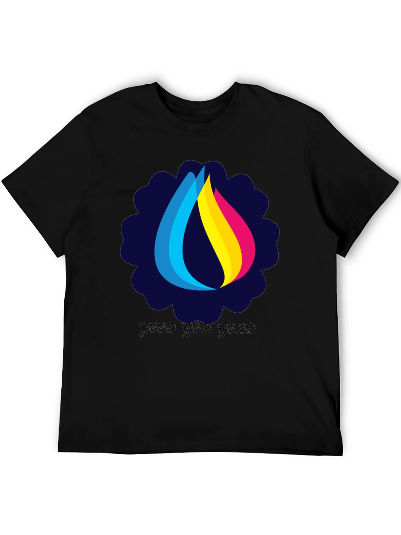 Good God Gold Graphic Tee - Stylish Black T-Shirt
