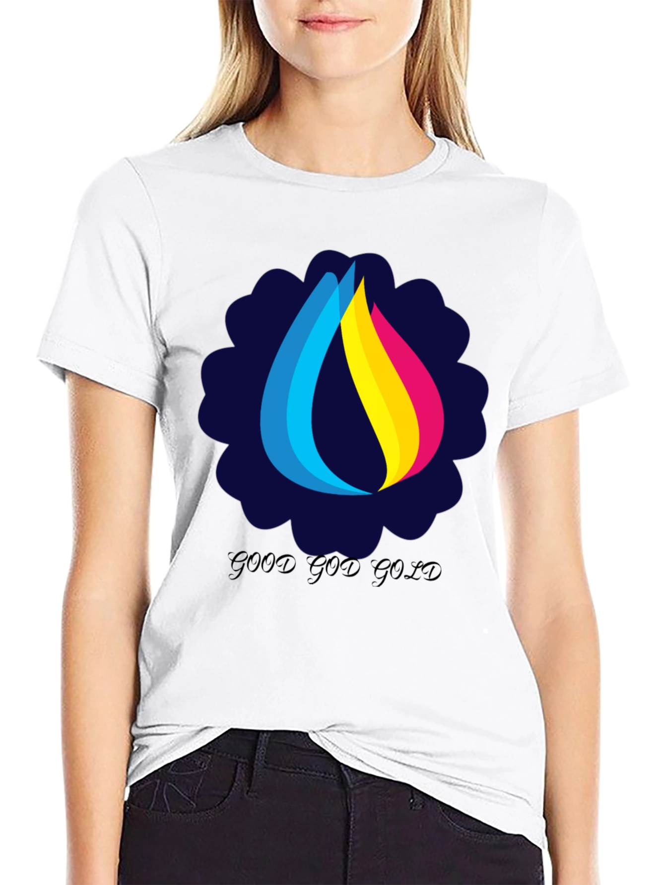 Good God Gold Graphic Tee - Stylish Black T-Shirt