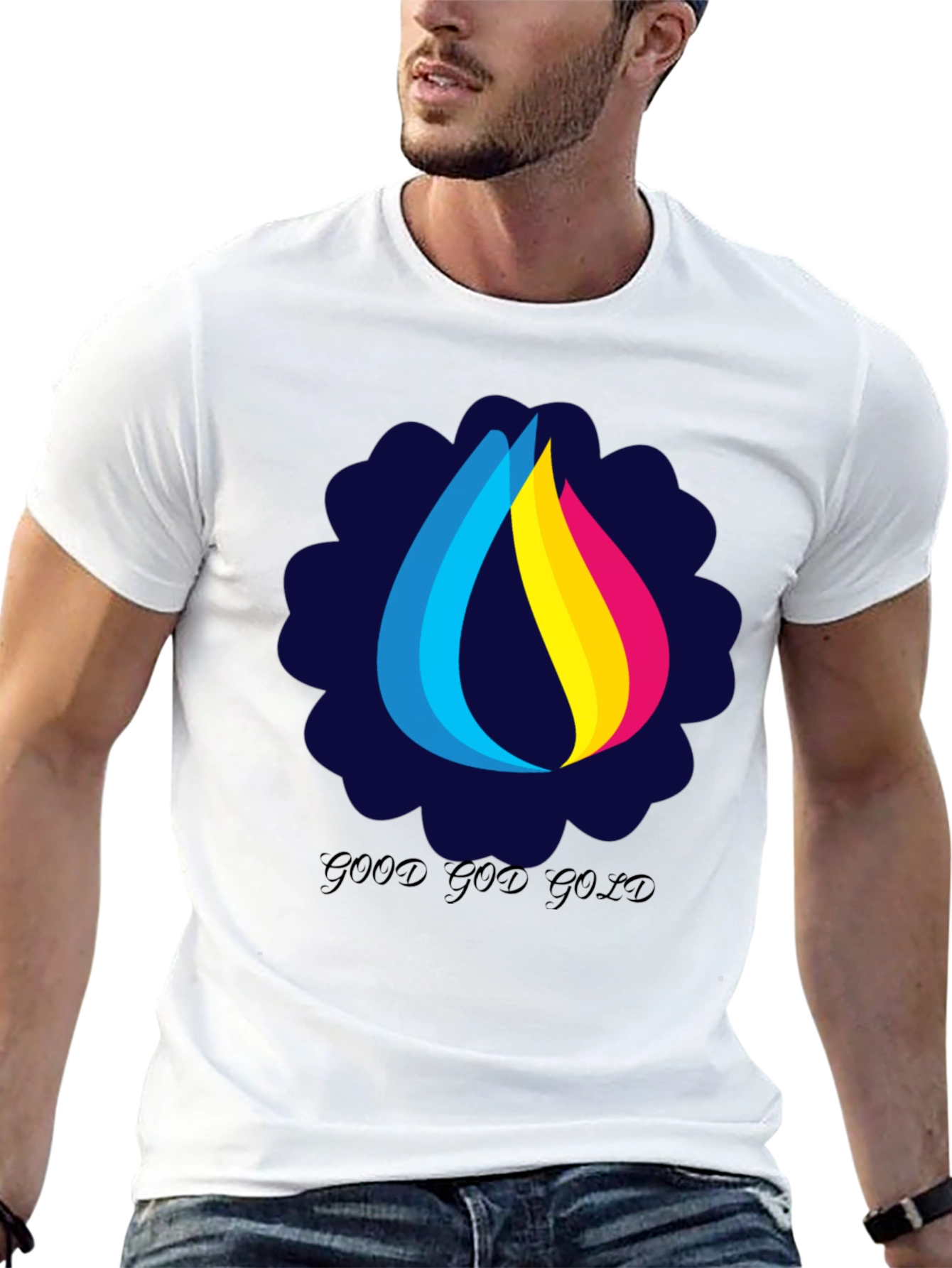 Good God Gold Graphic Tee - Stylish Black T-Shirt