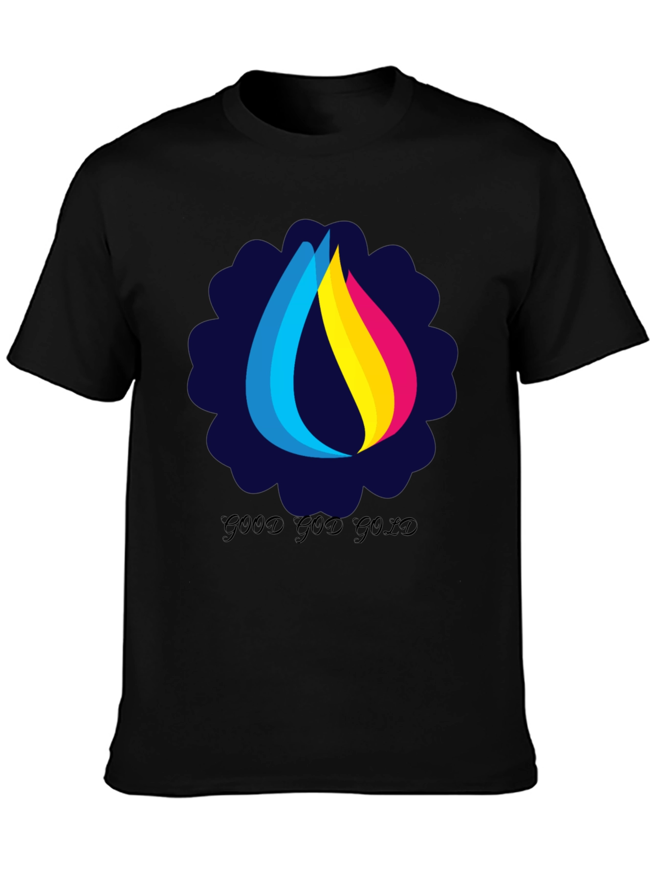Good God Gold Graphic Tee - Stylish Black T-Shirt