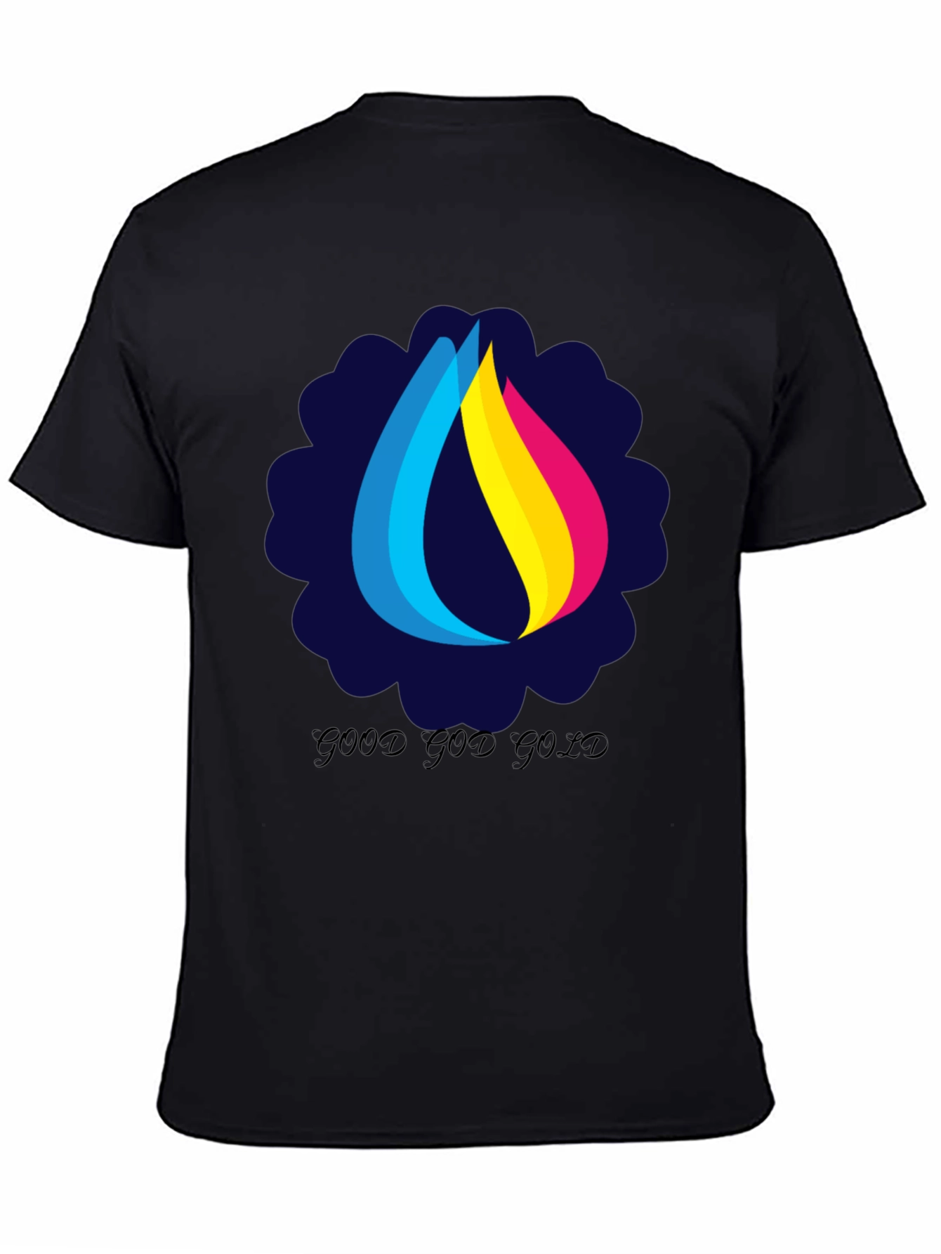 Good God Gold Graphic Tee - Stylish Black T-Shirt