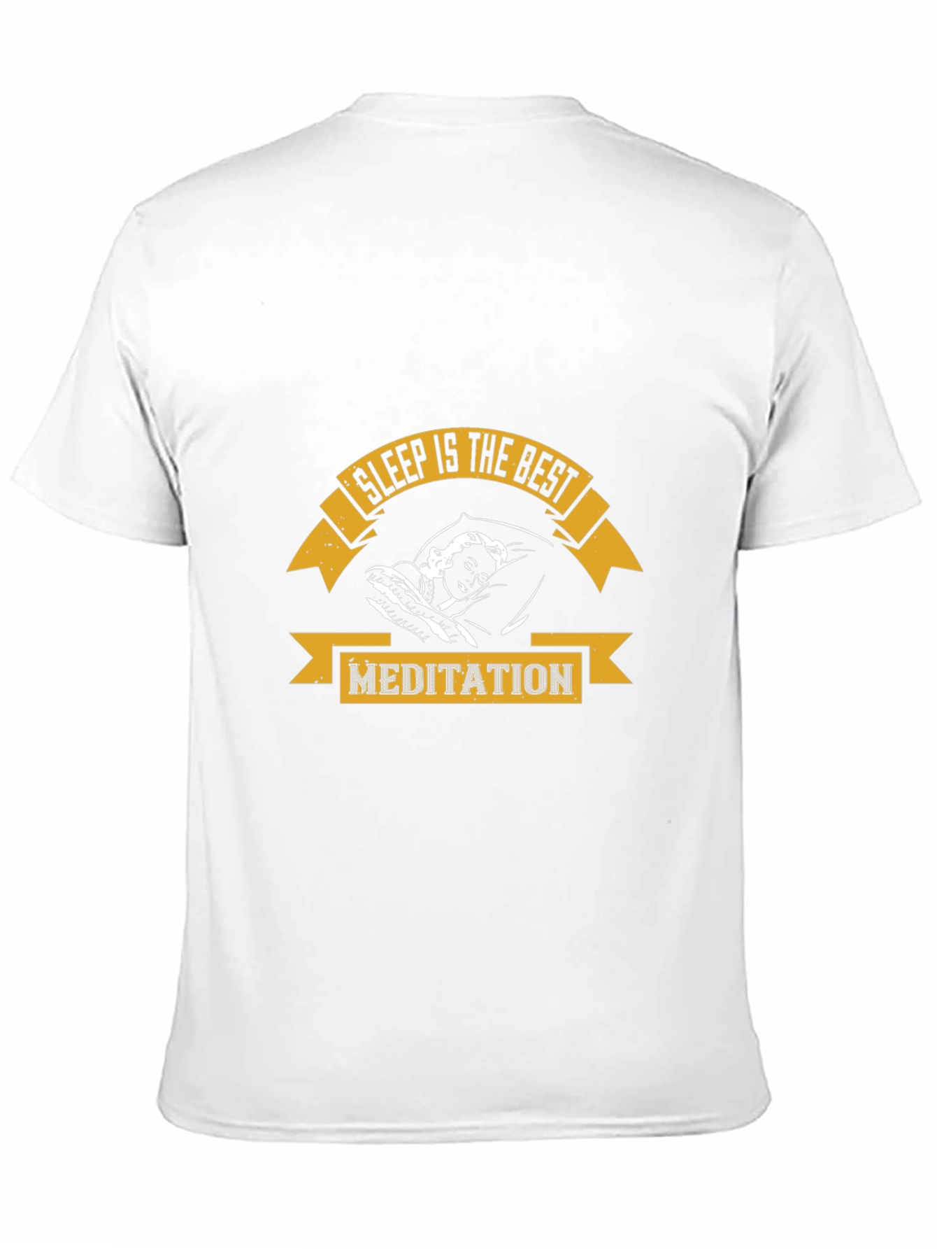 Sleep is the Best Meditation Black Graphic T-Shirt