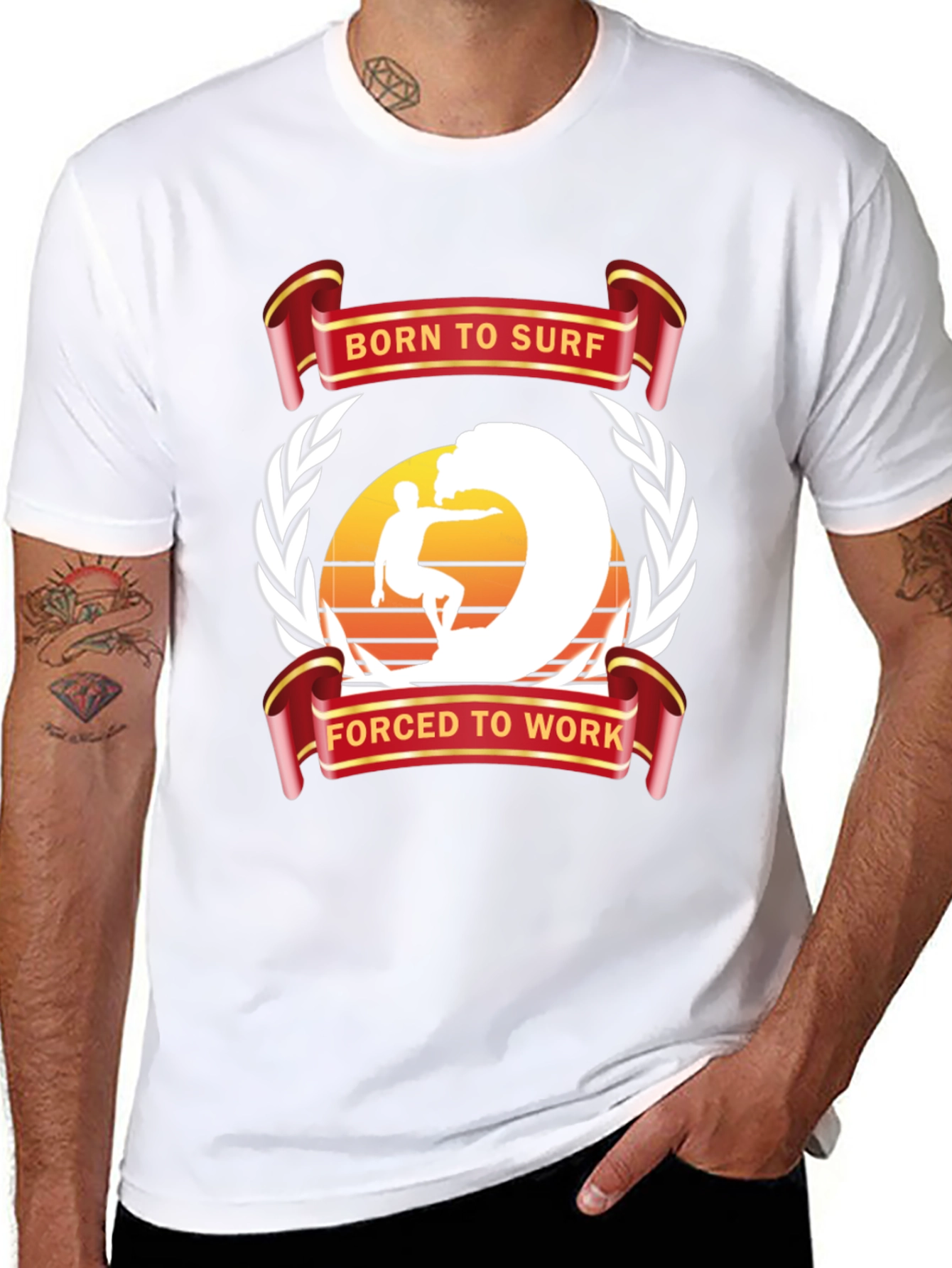 Born to Surf T-Shirt - Surfing Lifestyle Tee