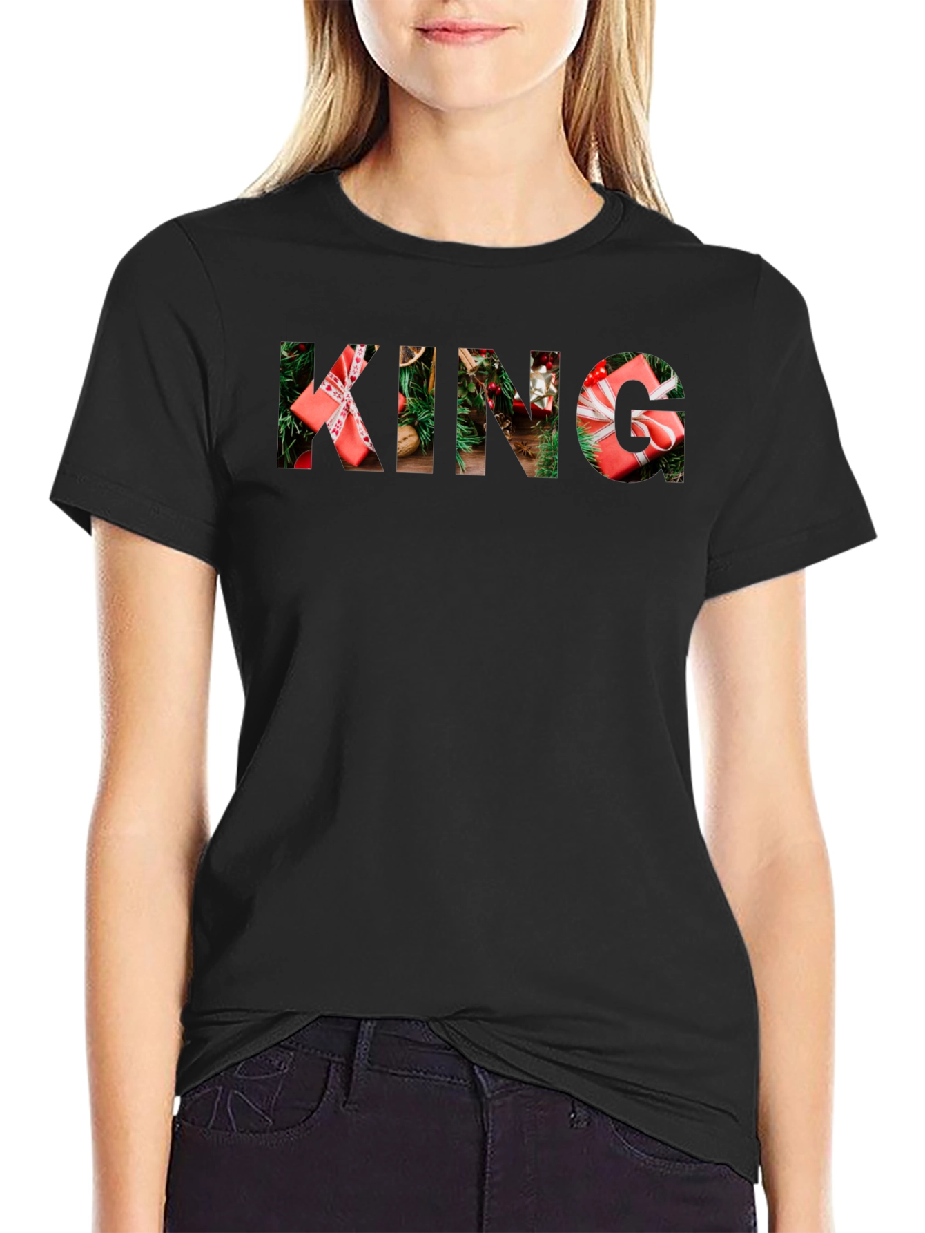 Christmas King T-Shirt Festive Holiday Apparel
