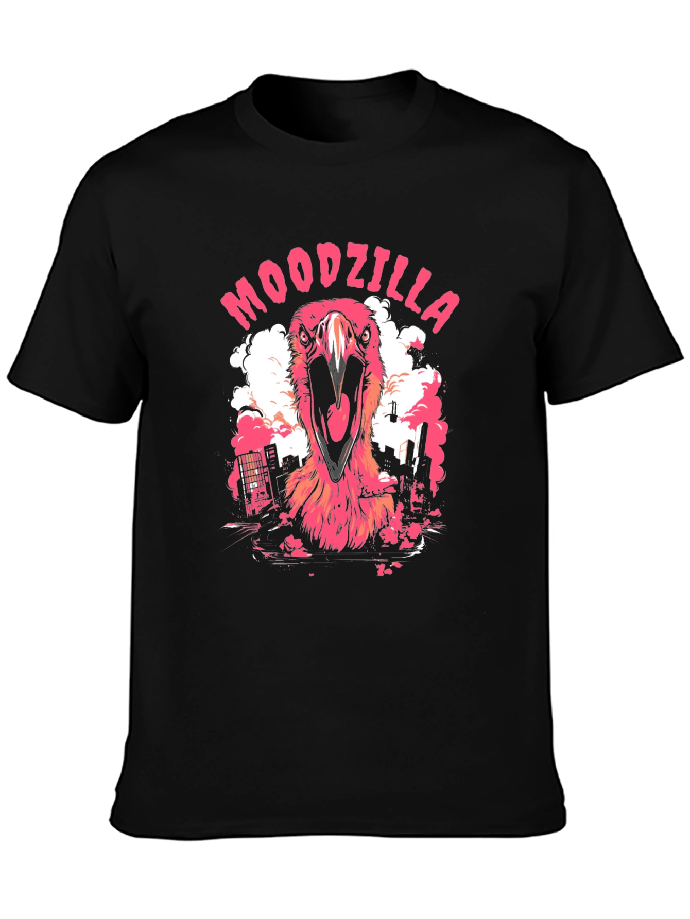 Moodzilla Black Graphic Tee