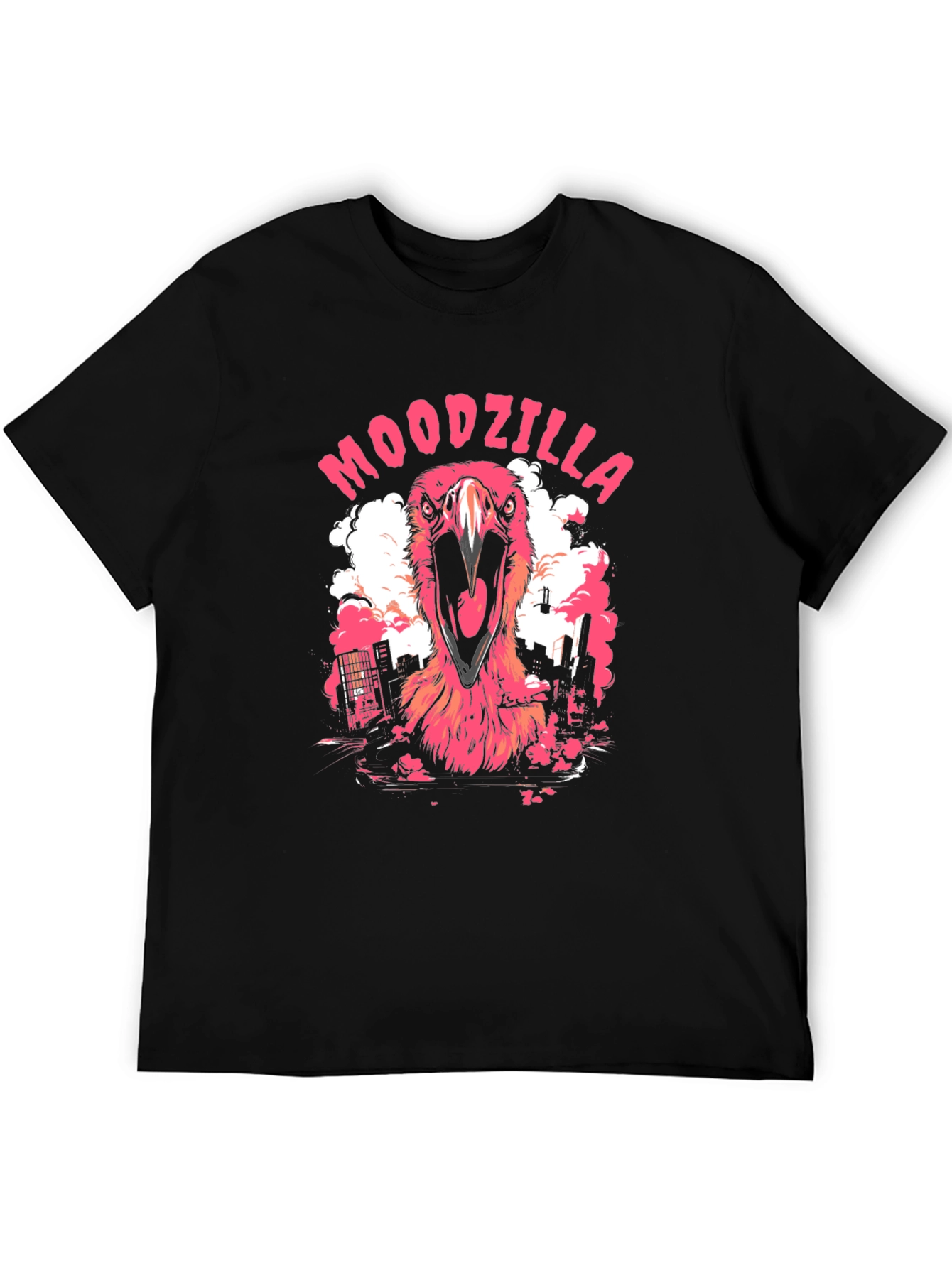 Moodzilla Black Graphic Tee