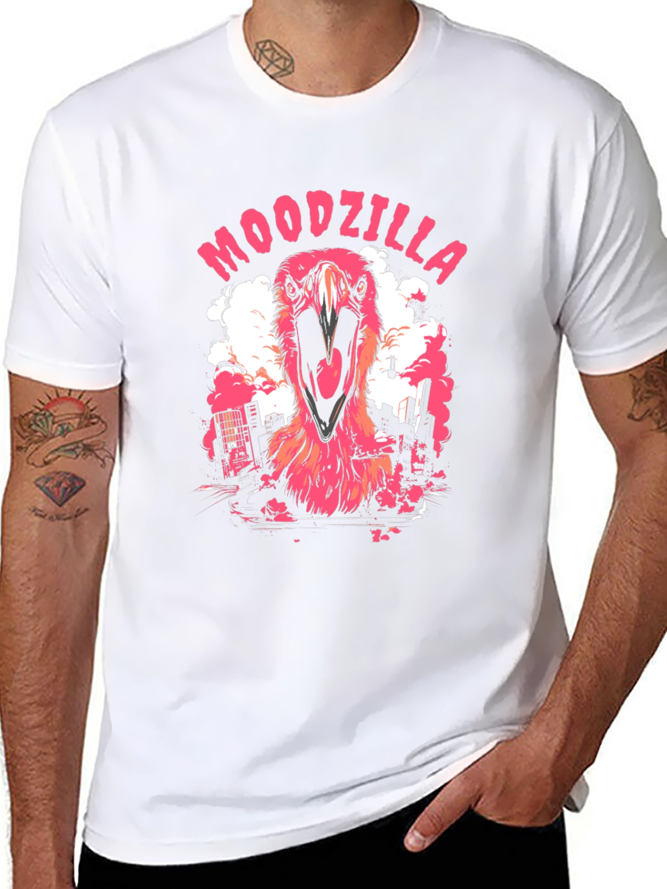 Moodzilla Black Graphic Tee