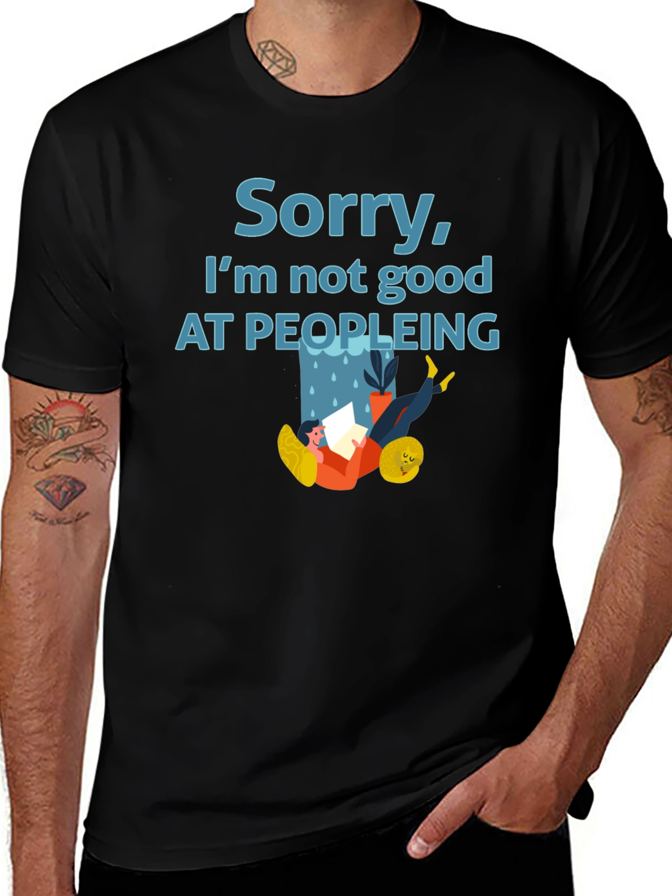 Sorry Im Not Good at Peopleing T-Shirt