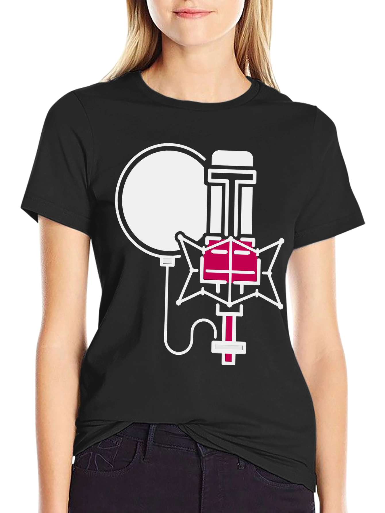 Retro Microphone Graphic Tee