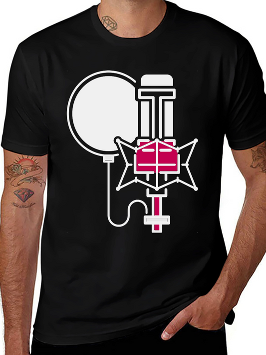 Retro Microphone Graphic Tee