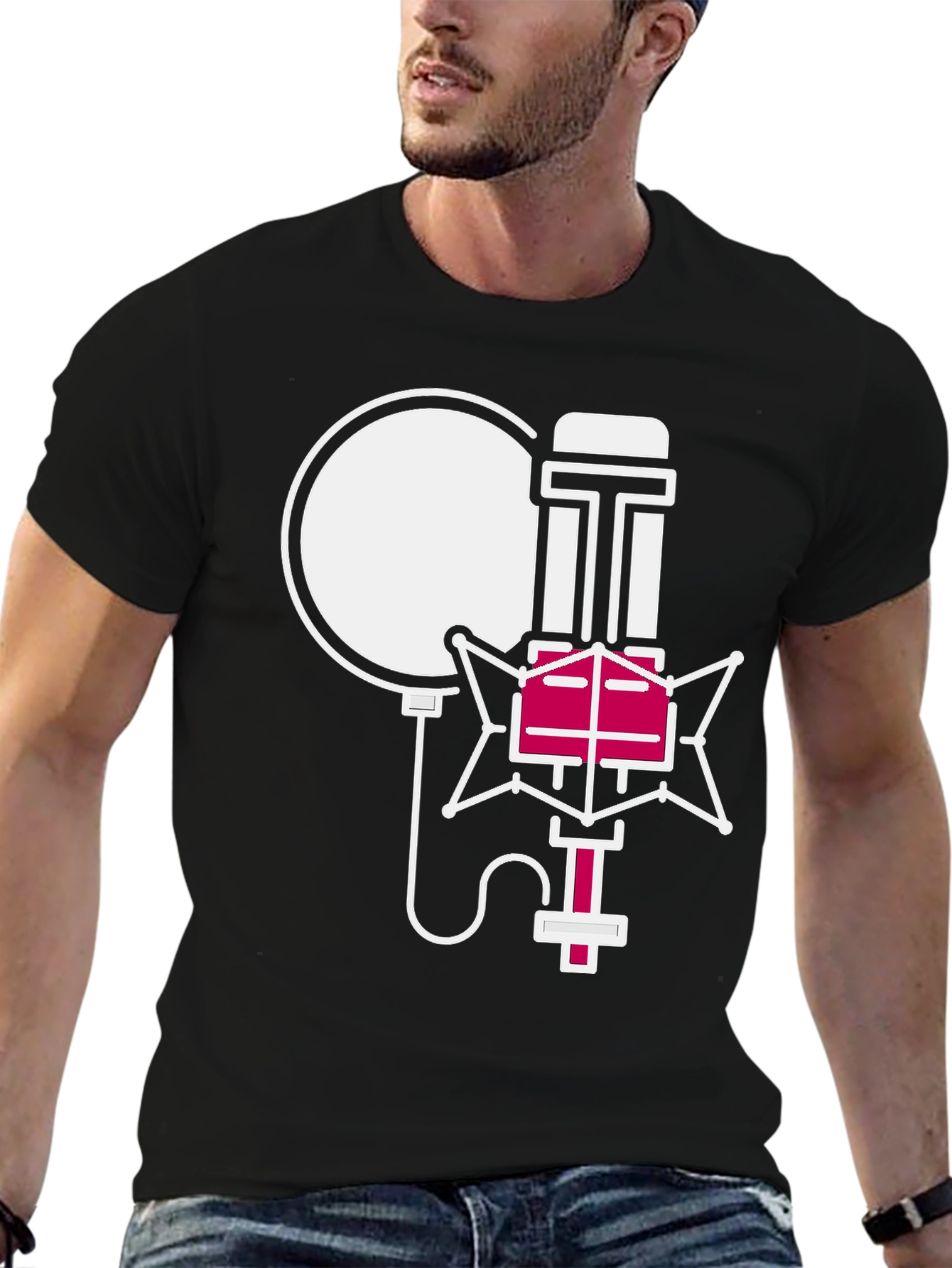 Retro Microphone Graphic Tee