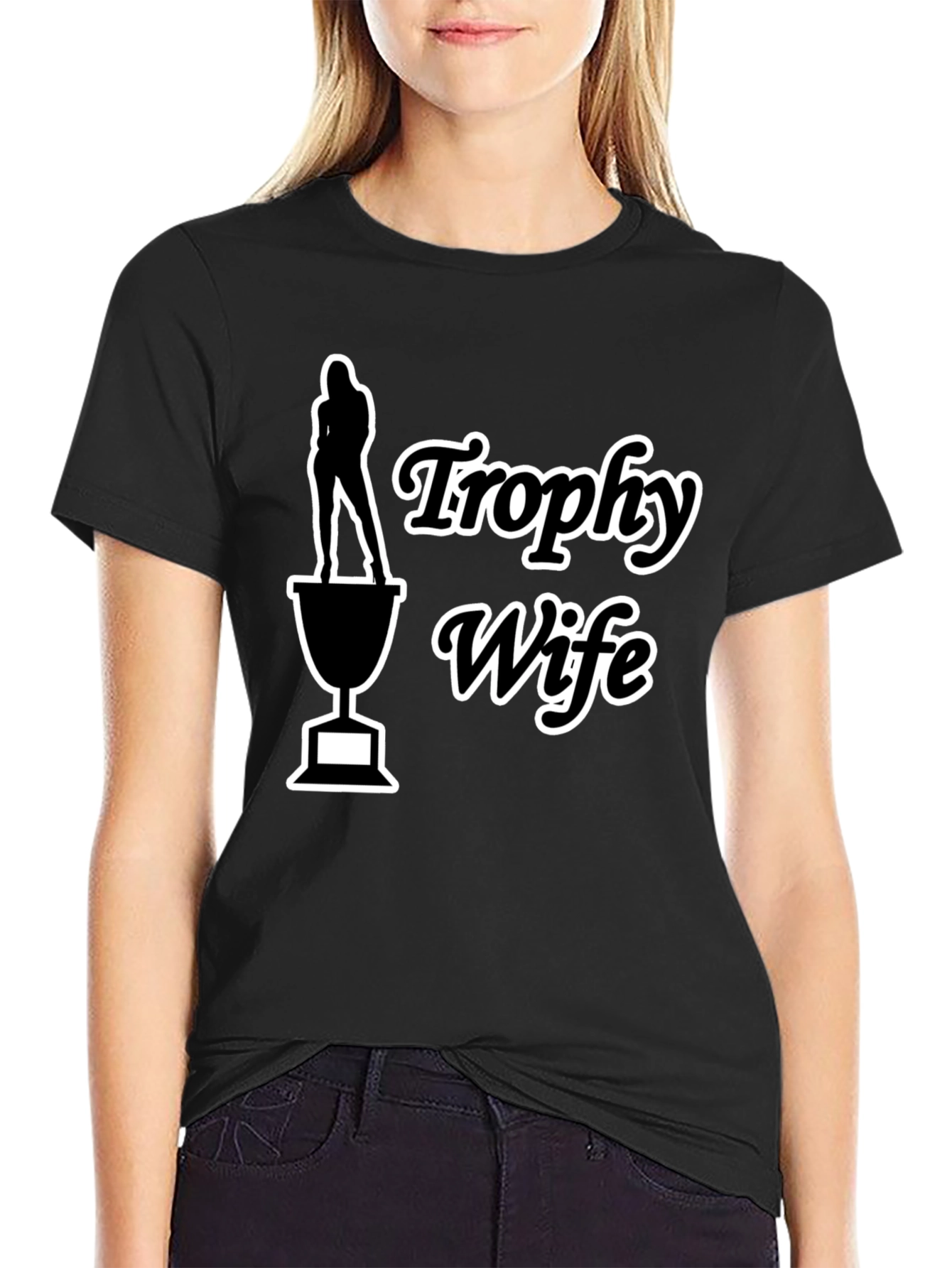 Trophy Wife Graphic Tee - Funny Novelty T-Shirt