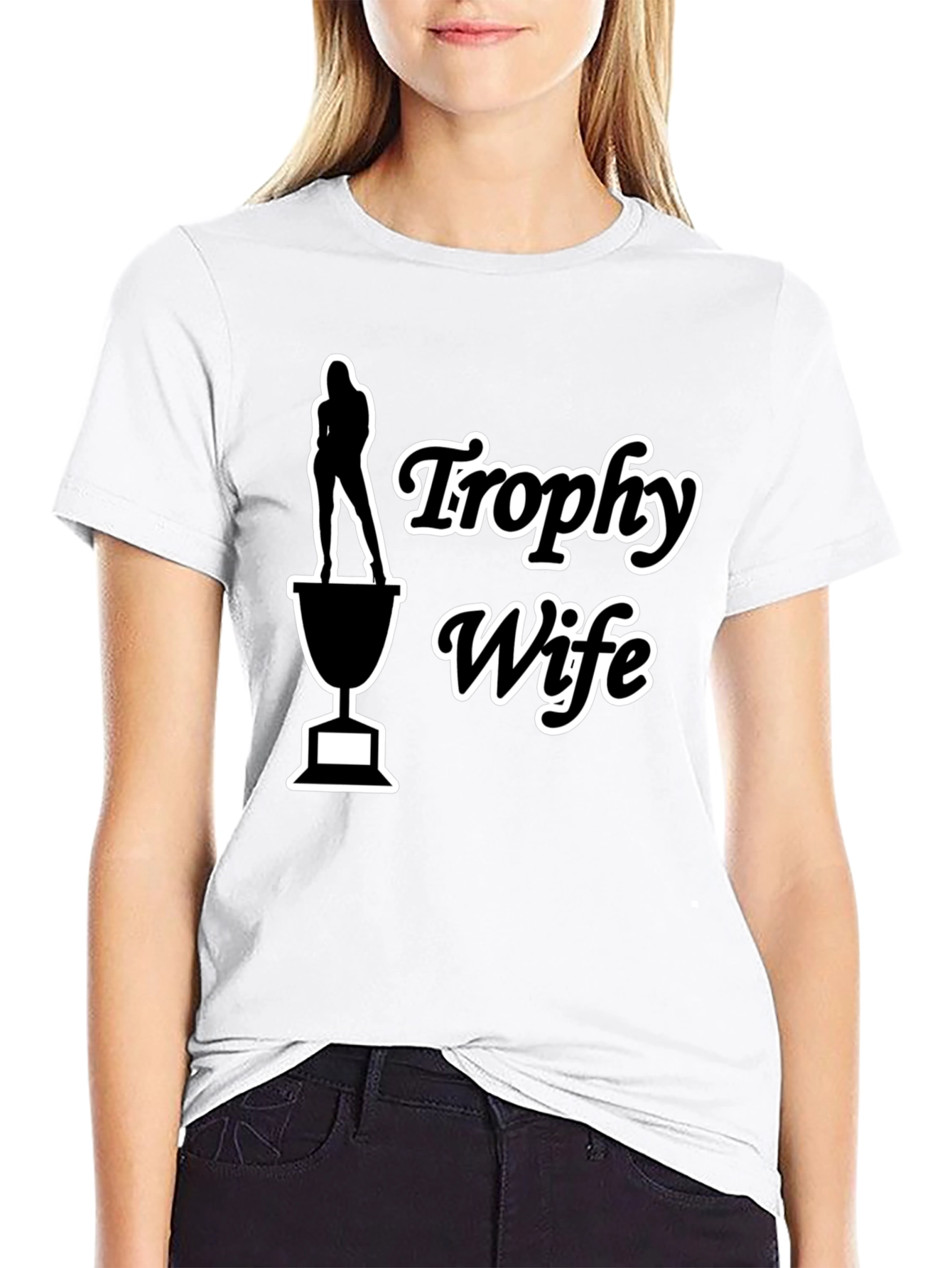 Trophy Wife Graphic Tee - Funny Novelty T-Shirt