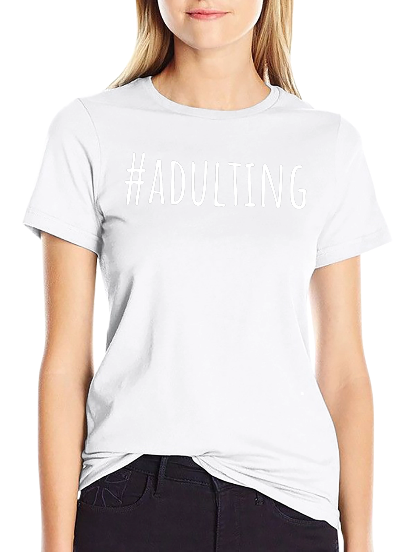 #Adulting Graphic Tee - Comfortable Everyday Wear