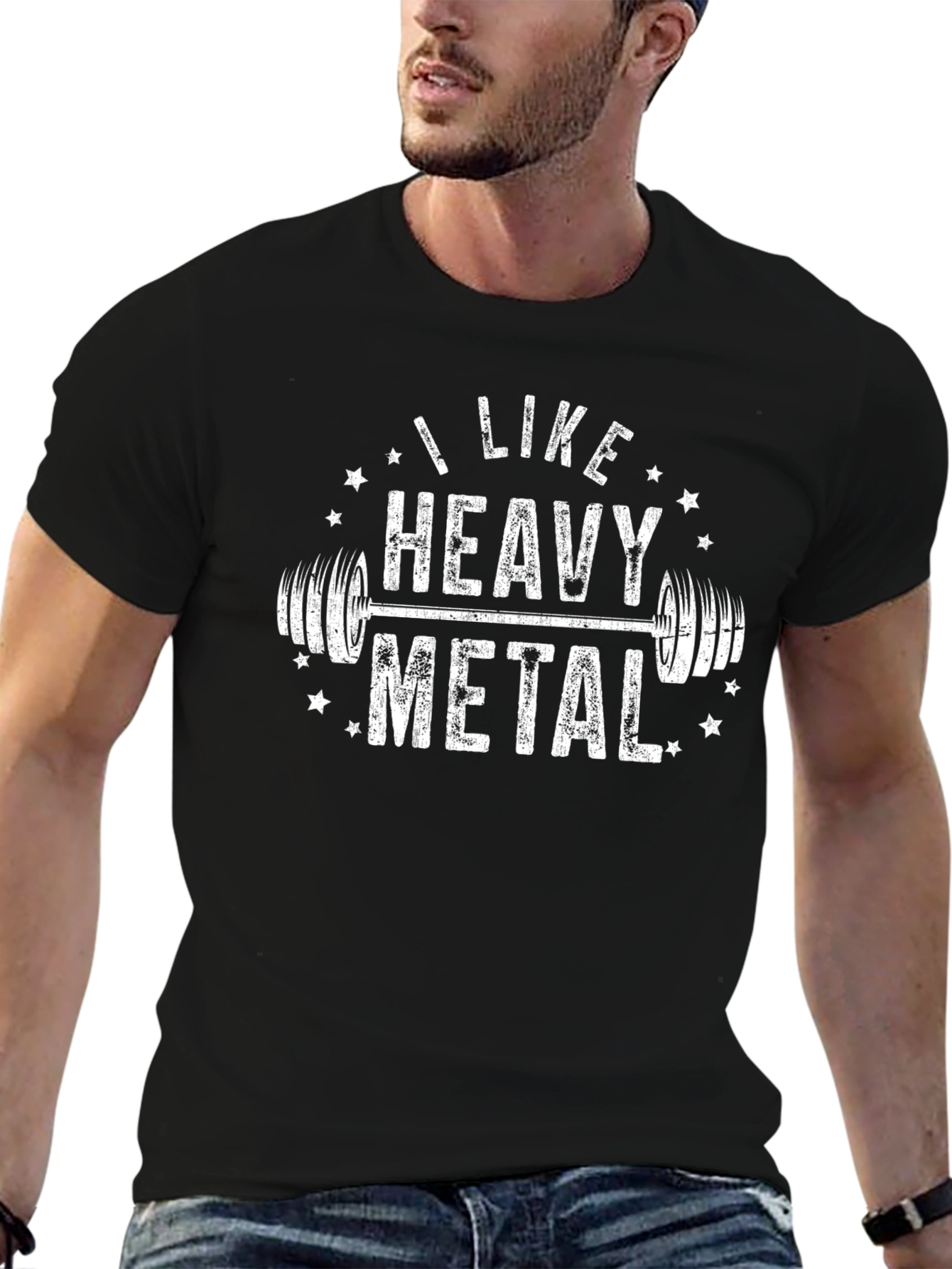 I Like Heavy Metal Gym T-Shirt - Black
