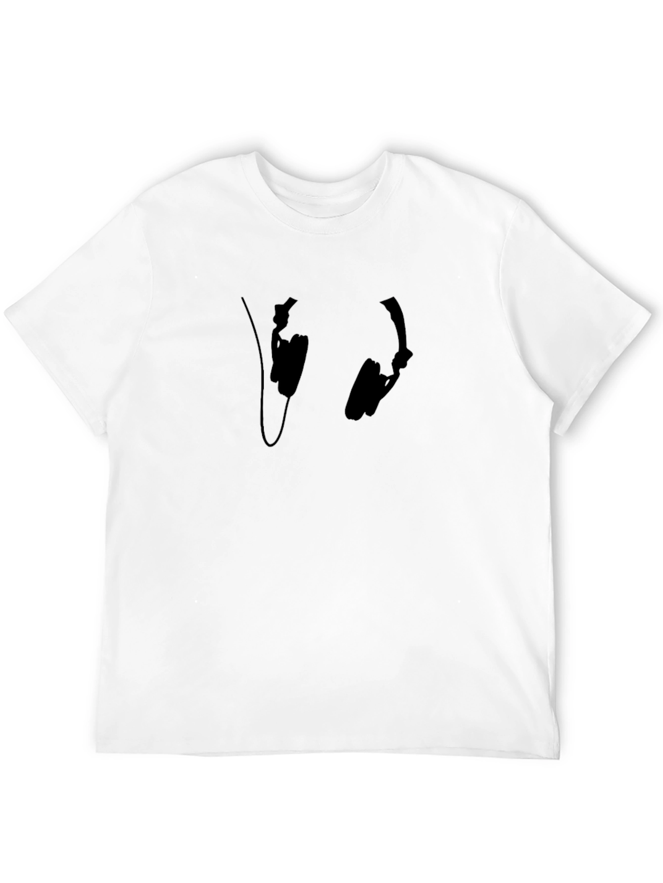 Cool Black Headphones T-Shirt