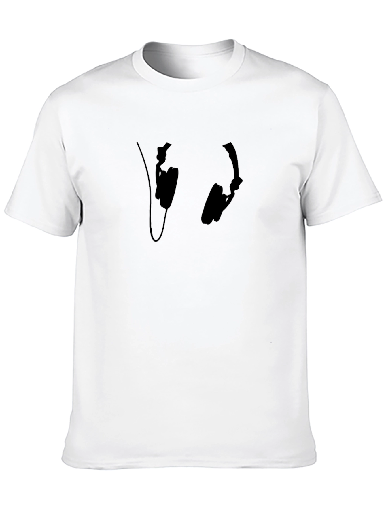 Cool Black Headphones T-Shirt
