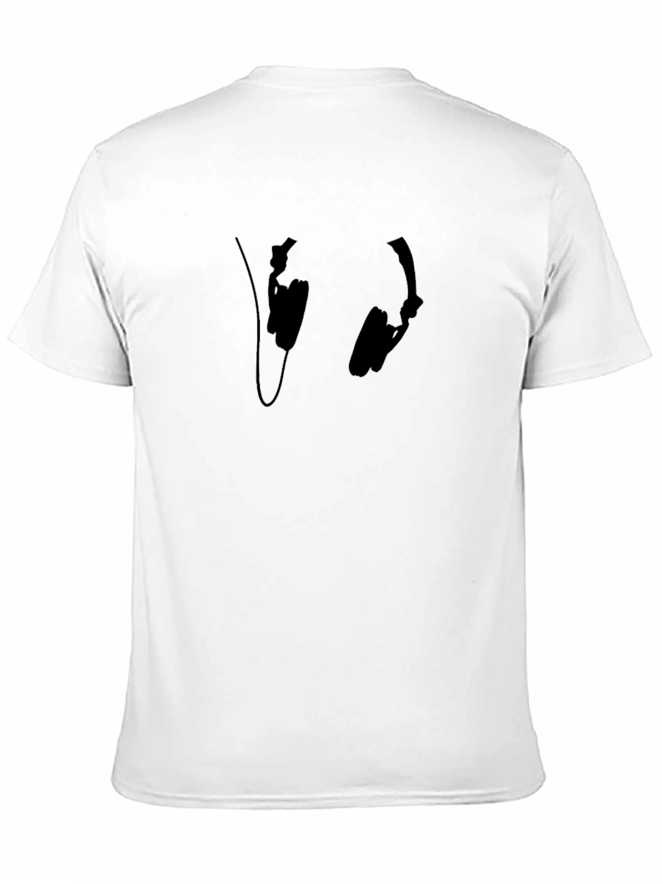 Cool Black Headphones T-Shirt