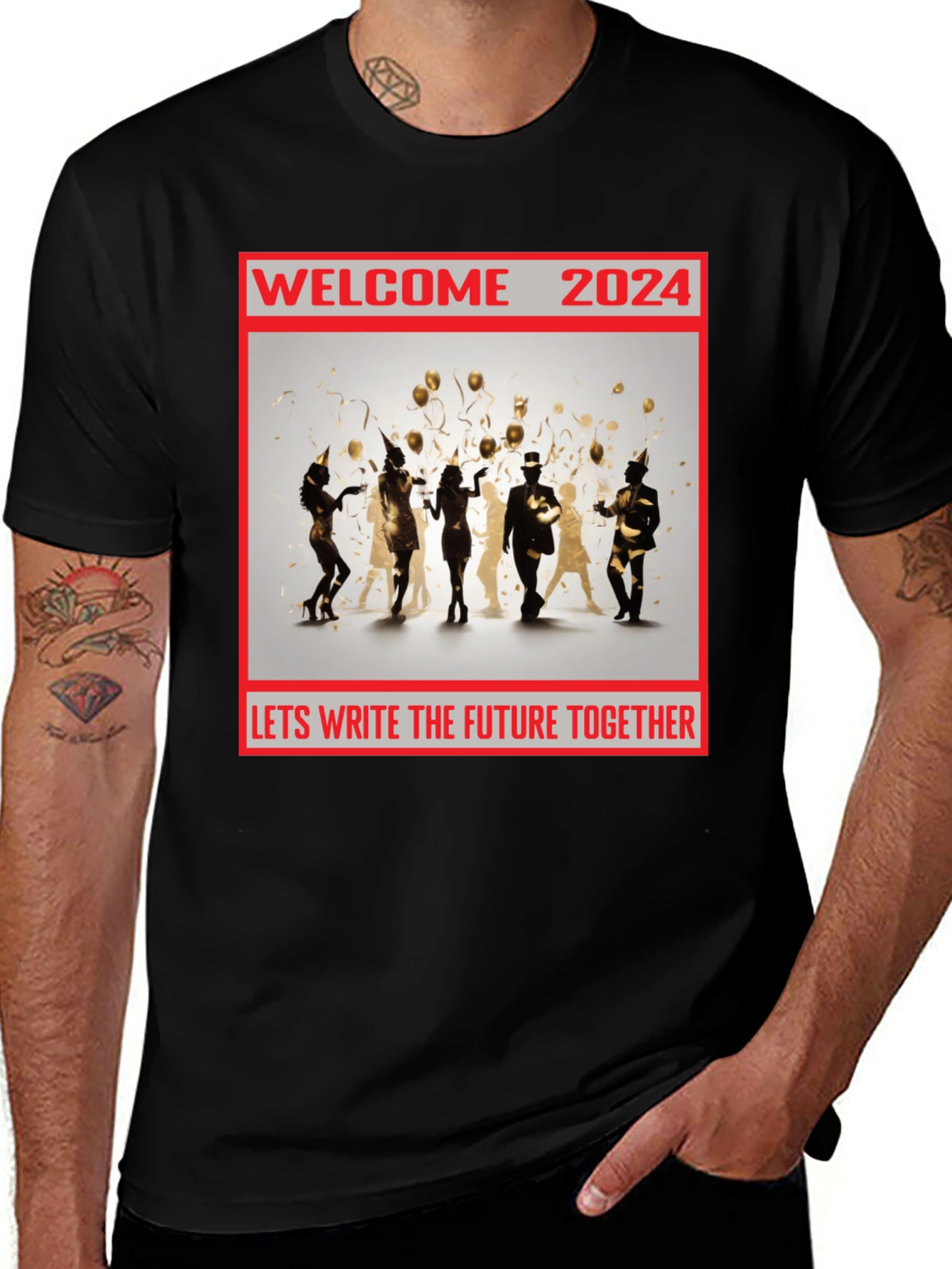 Welcome 2024 New Year Celebration T-Shirt