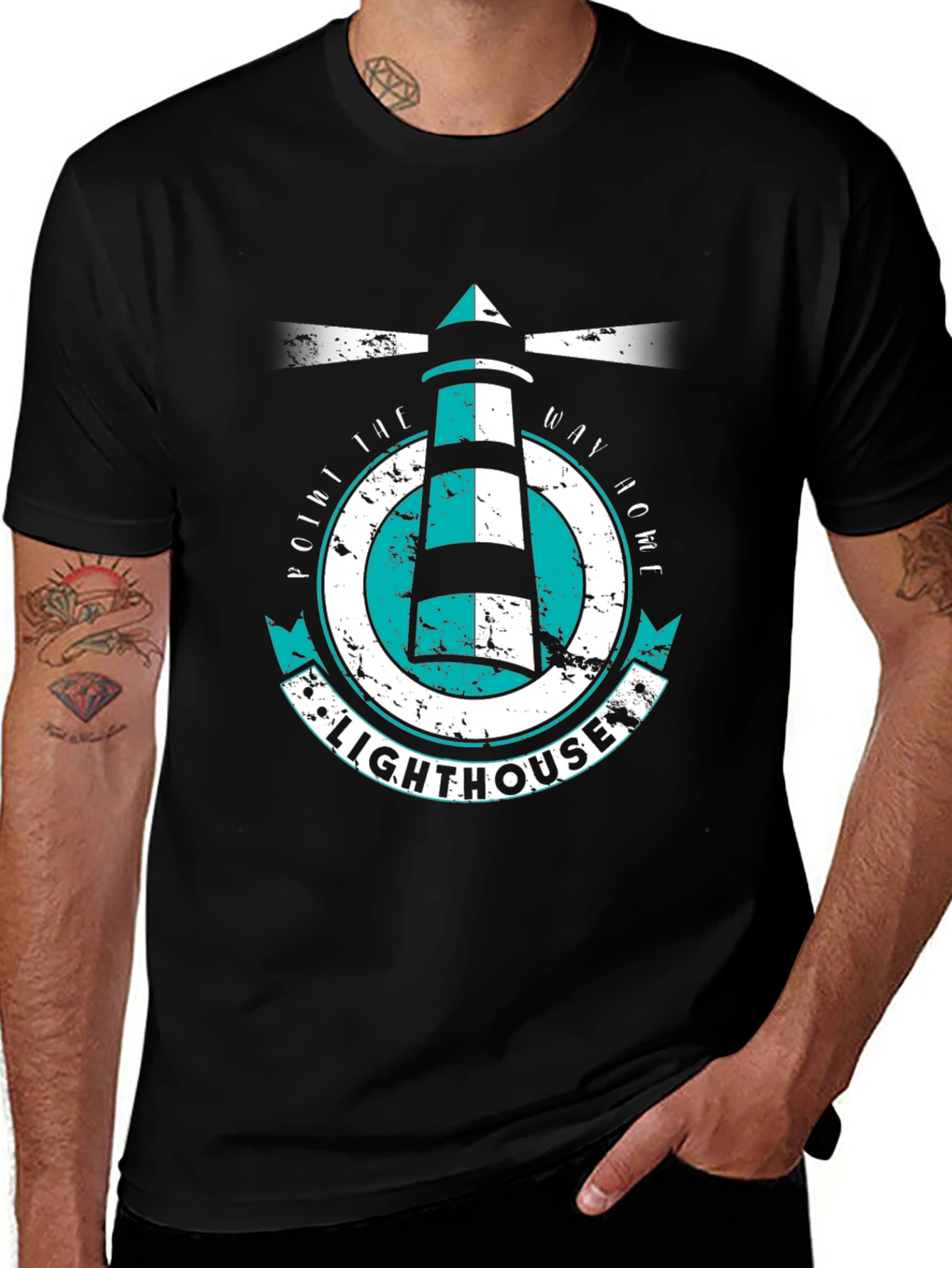 Lighthouse Graphic Tee - Point the Way Home
