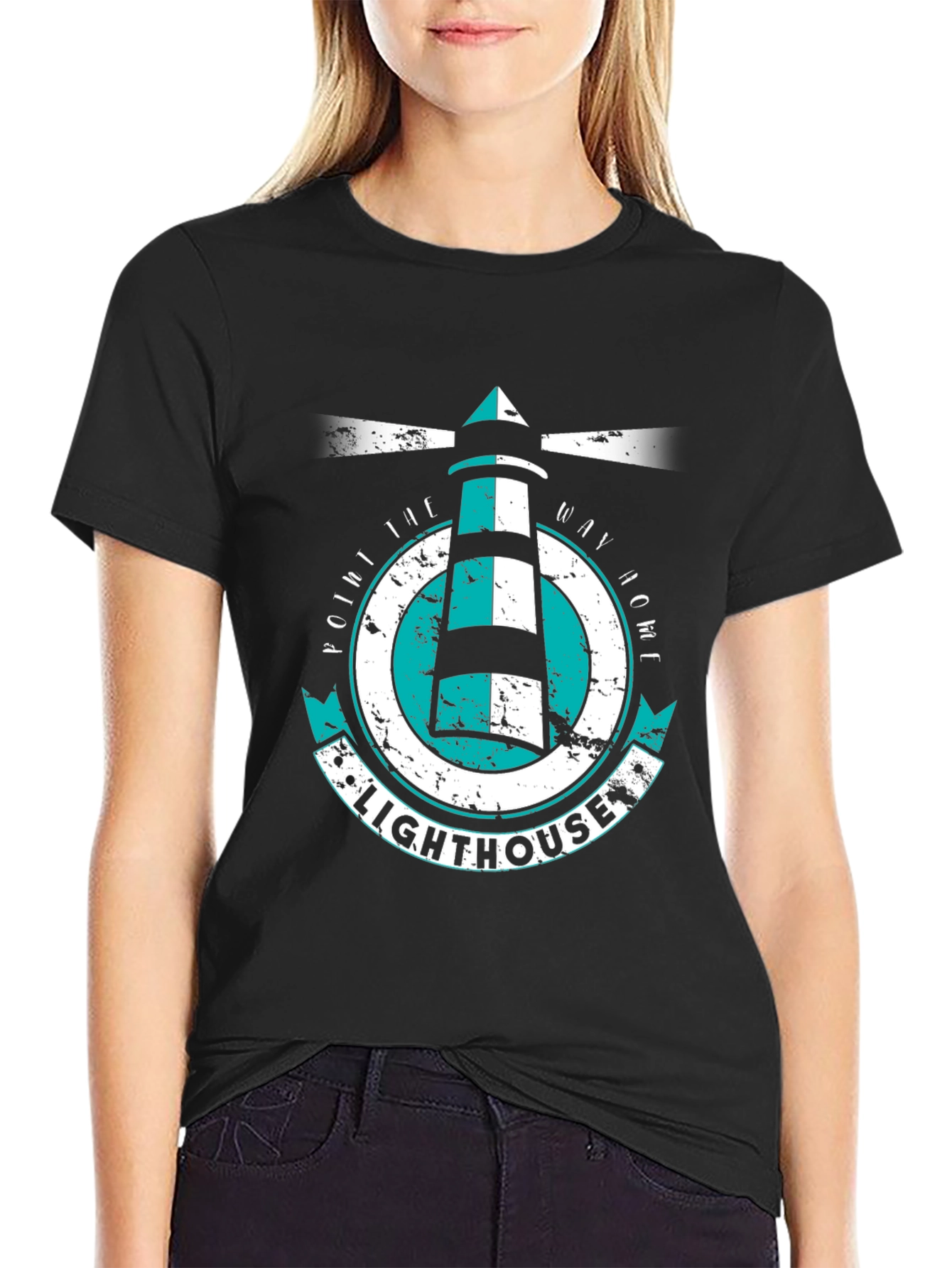 Lighthouse Graphic Tee - Point the Way Home
