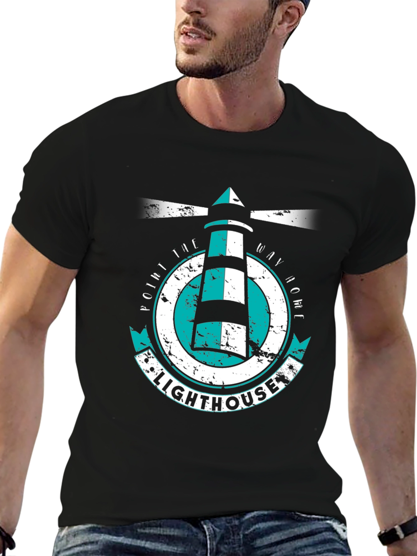 Lighthouse Graphic Tee - Point the Way Home