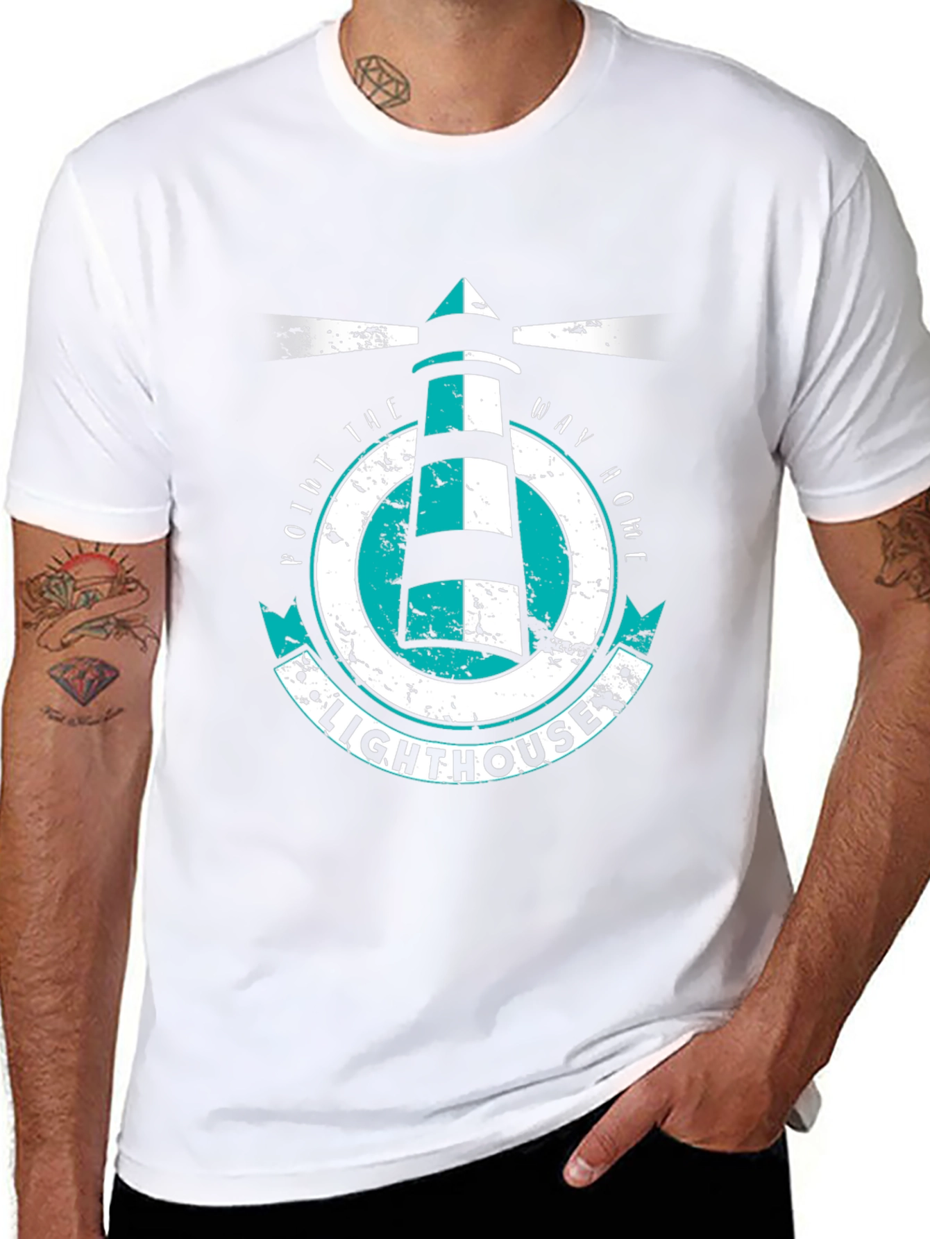 Lighthouse Graphic Tee - Point the Way Home
