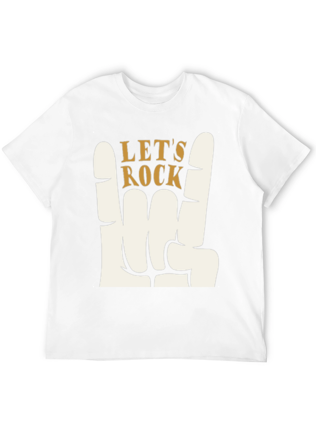 Lets Rock Graphic T-Shirt - Rock On Hand Sign