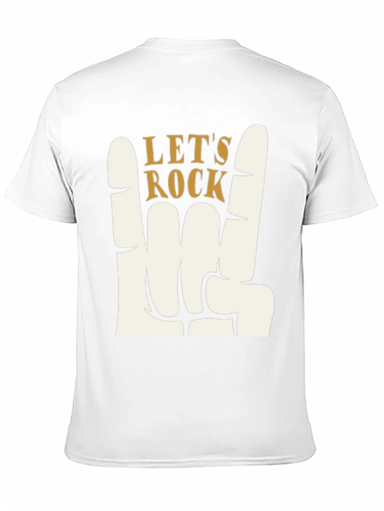 Lets Rock Graphic T-Shirt - Rock On Hand Sign