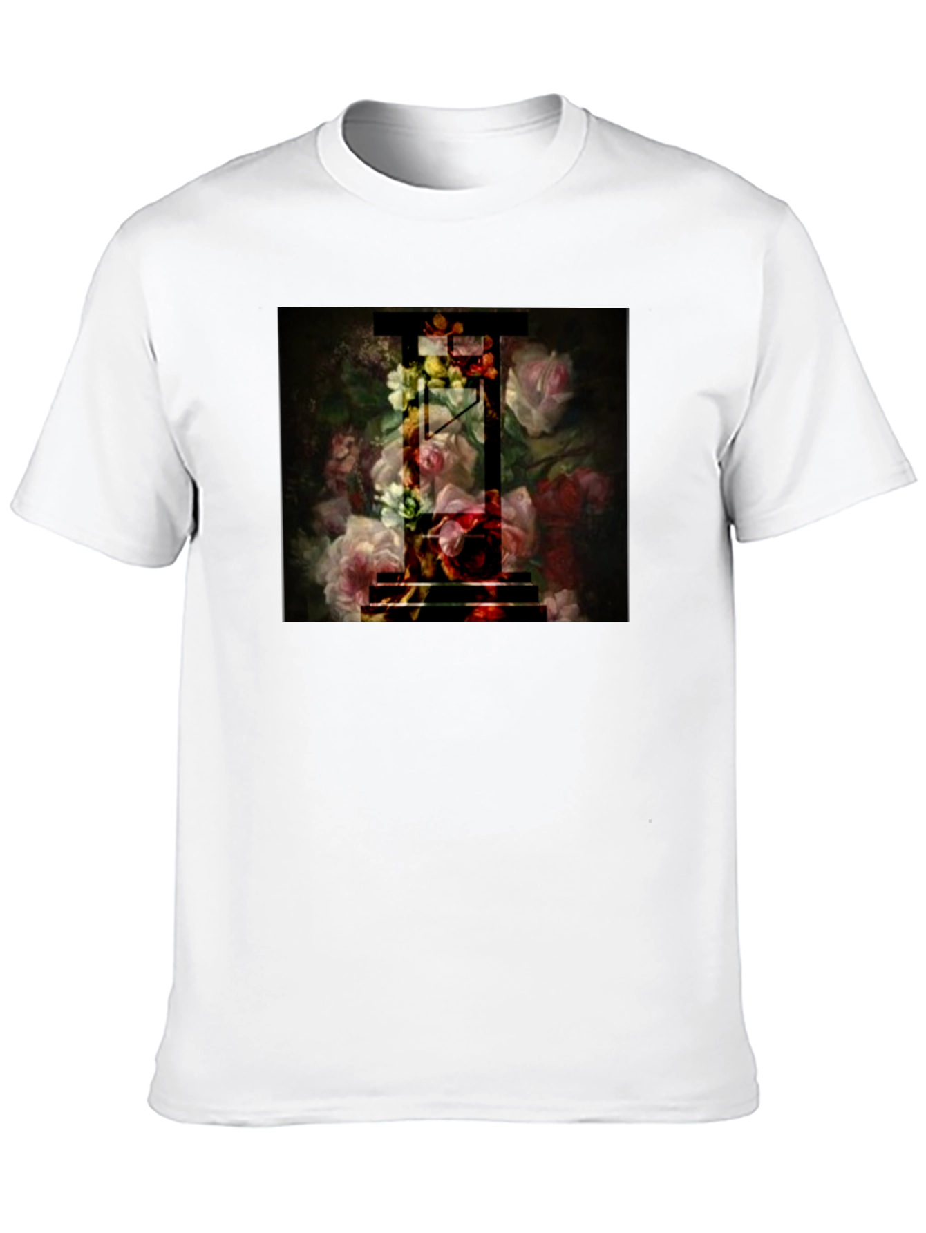 Floral Guillotine Black T-Shirt