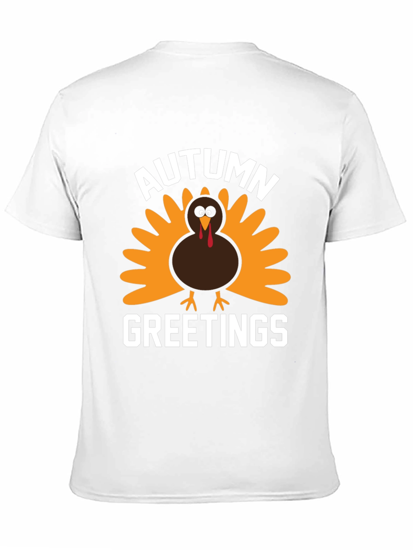 Autumn Greetings Turkey Graphic T-Shirt