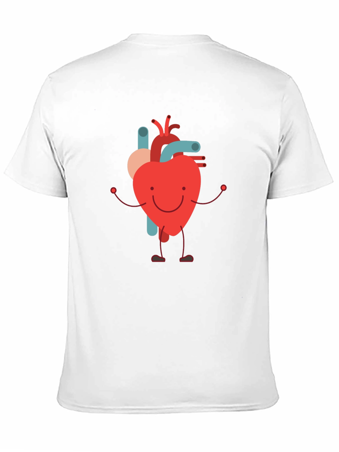 Cartoon Heart Graphic Tee - Fun & Unique Design