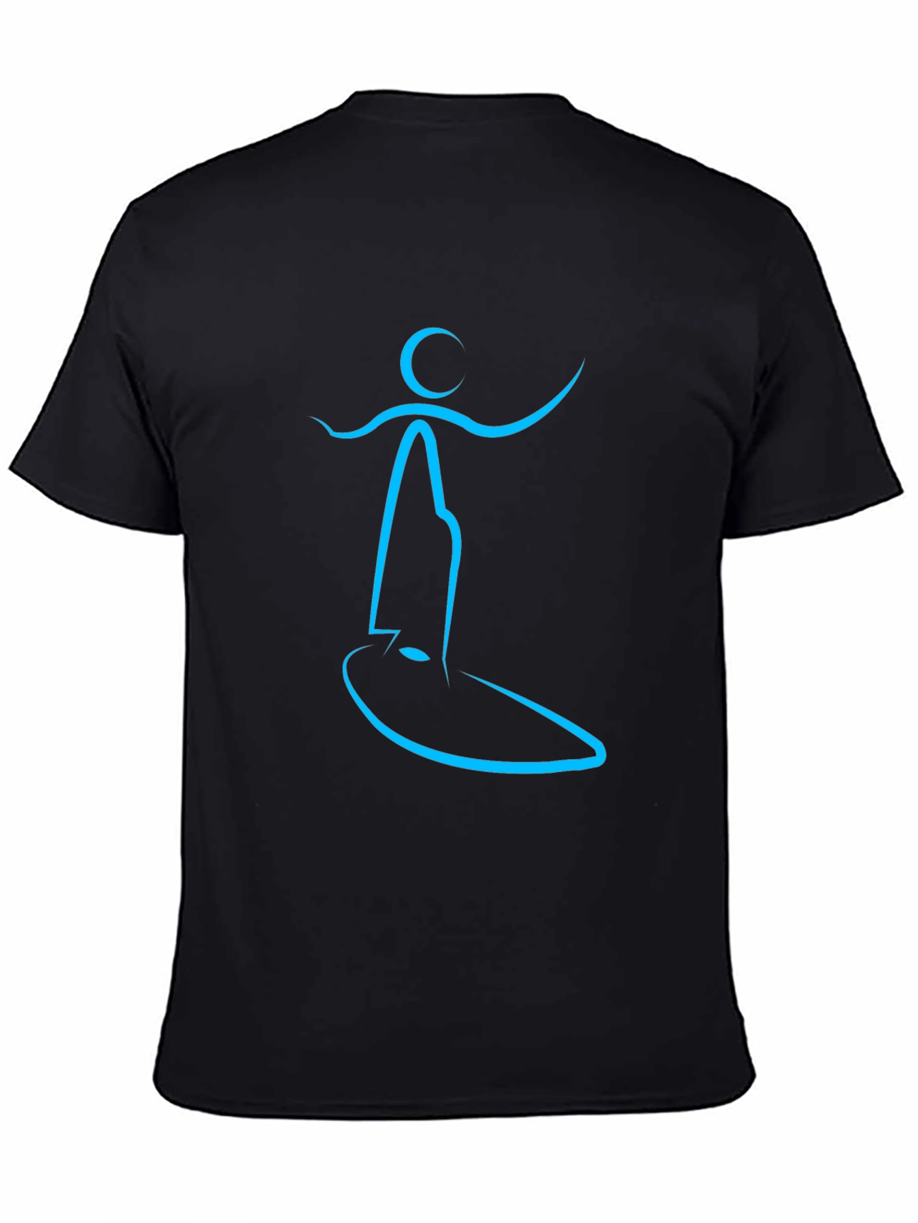 Surfing Silhouette Black Tee