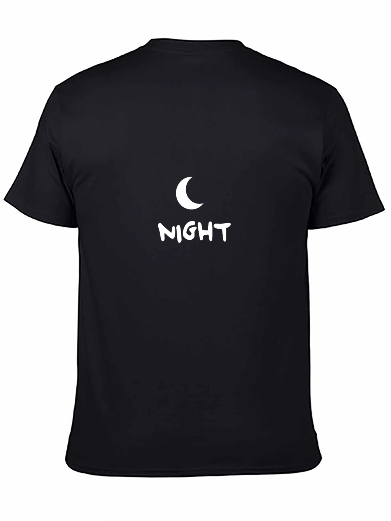 Night Graphic Tee - Crescent Moon Design
