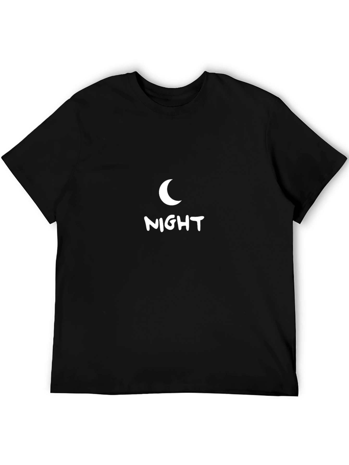 Night Graphic Tee - Crescent Moon Design
